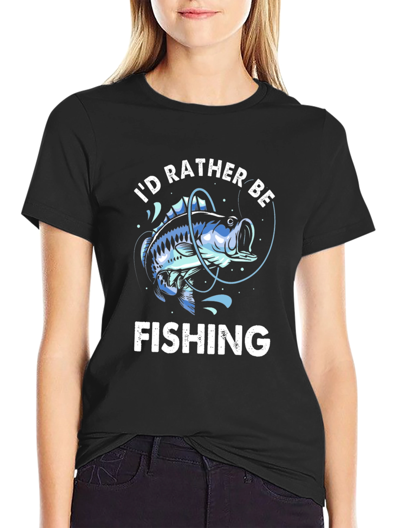 Id Rather Be Fishing Graphic T-Shirt