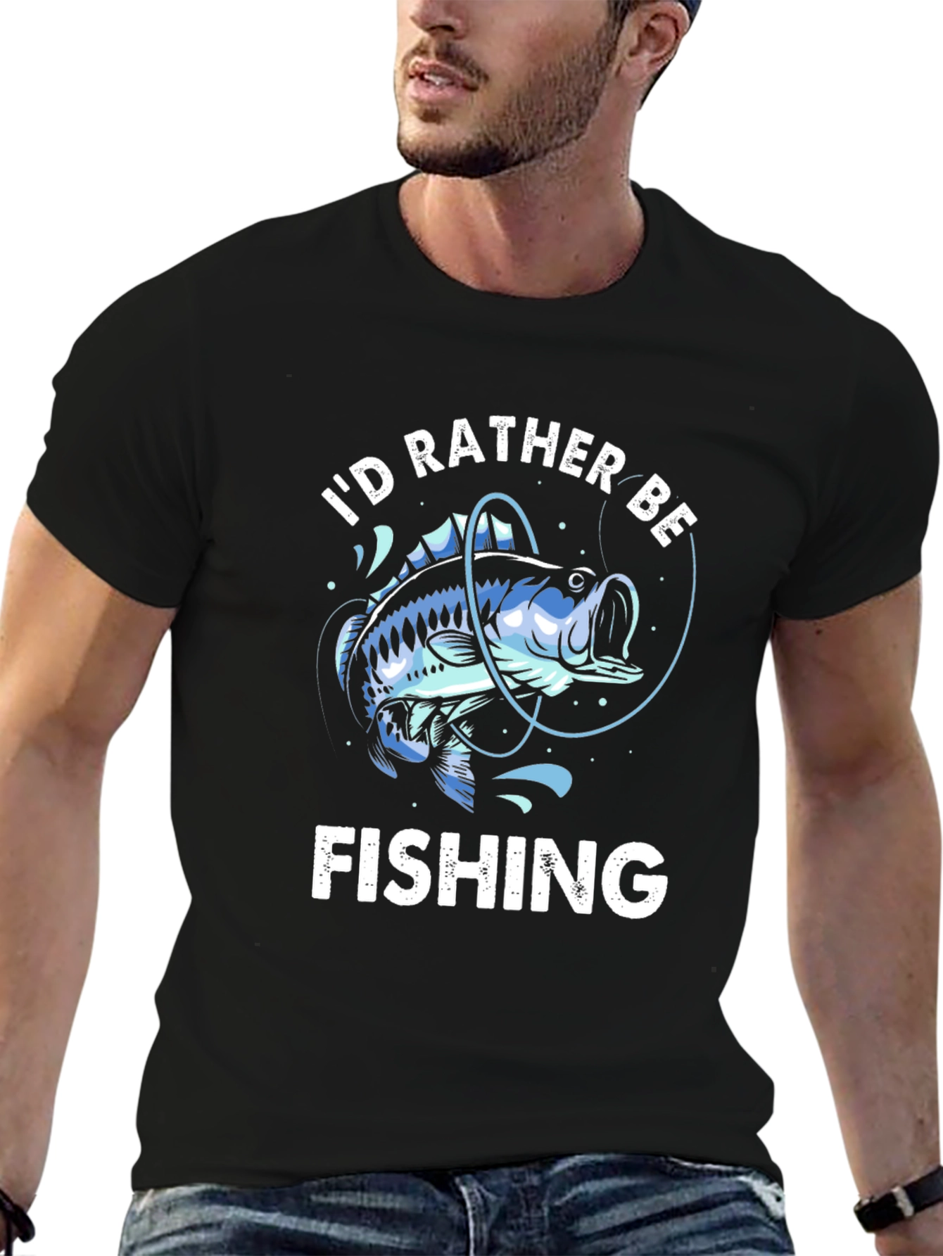 Id Rather Be Fishing Graphic T-Shirt