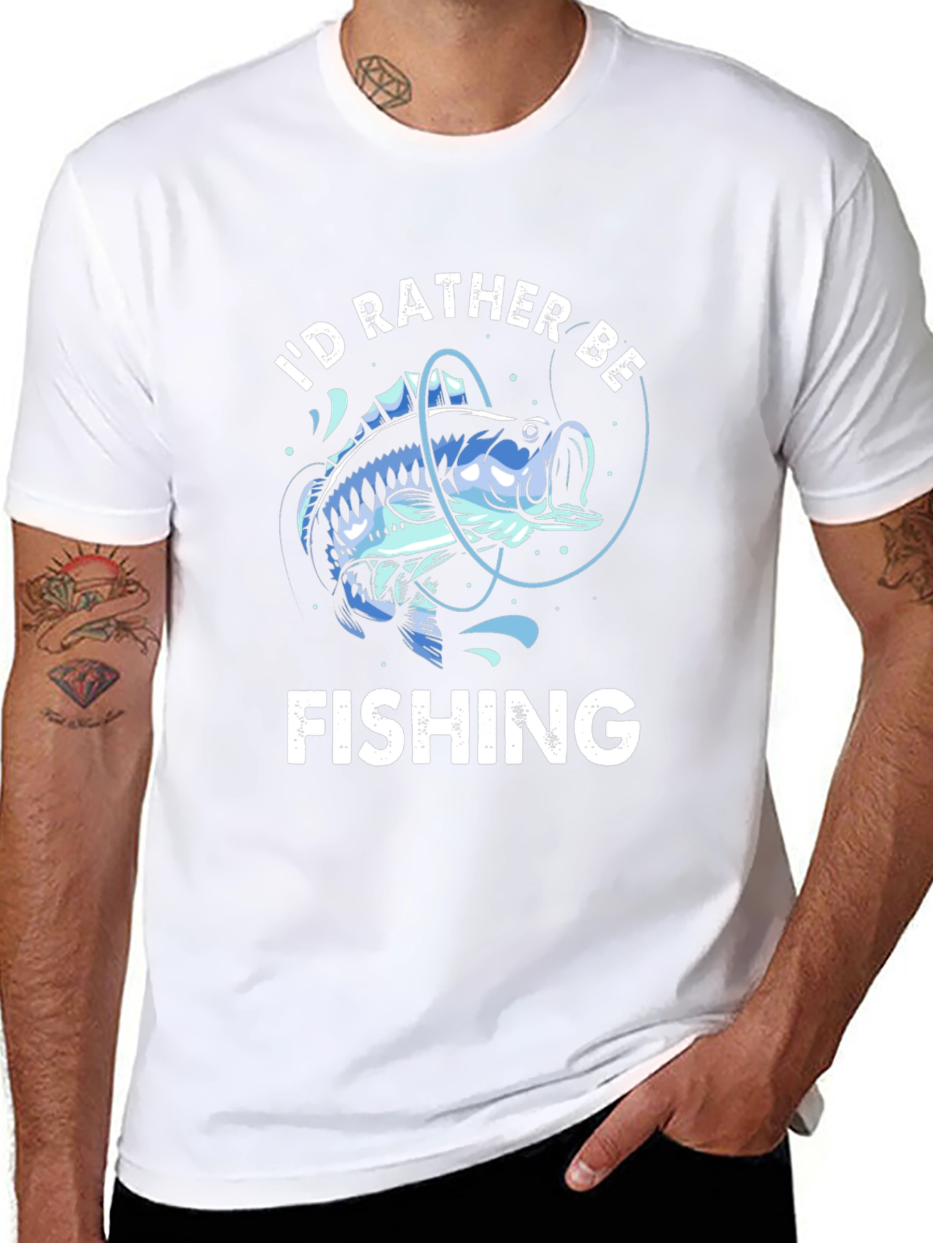 Id Rather Be Fishing Graphic T-Shirt