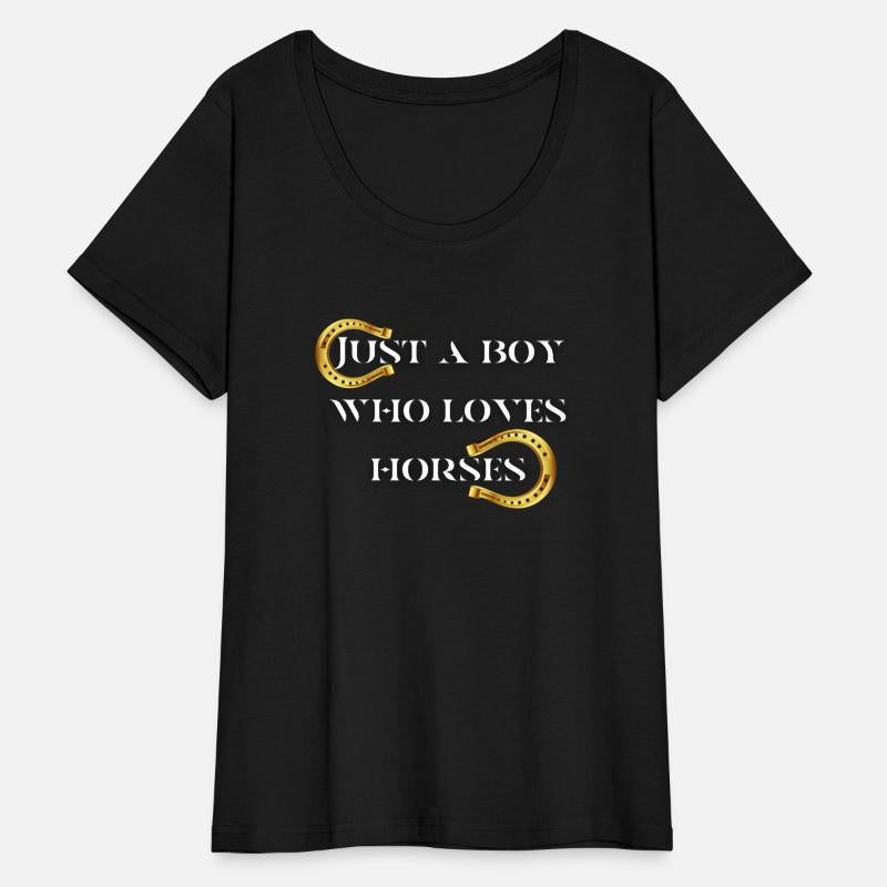 JUST a boy who loves horses, gift for horse lover