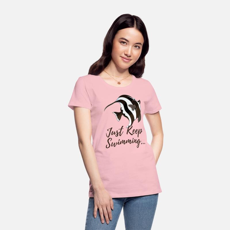 Just Keep Swimming Motivational T-shirt
