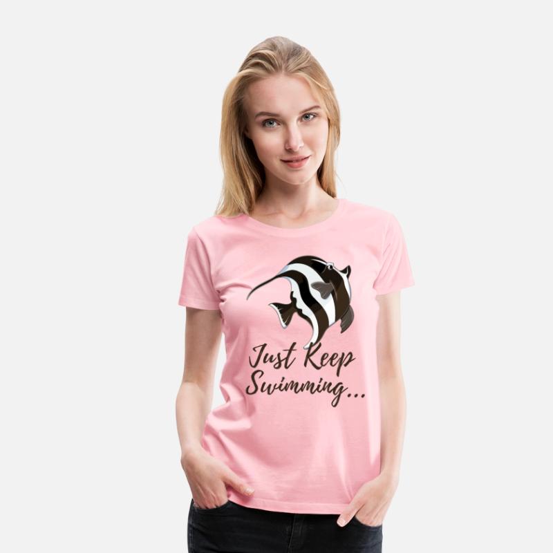 Just Keep Swimming Motivational T-shirt