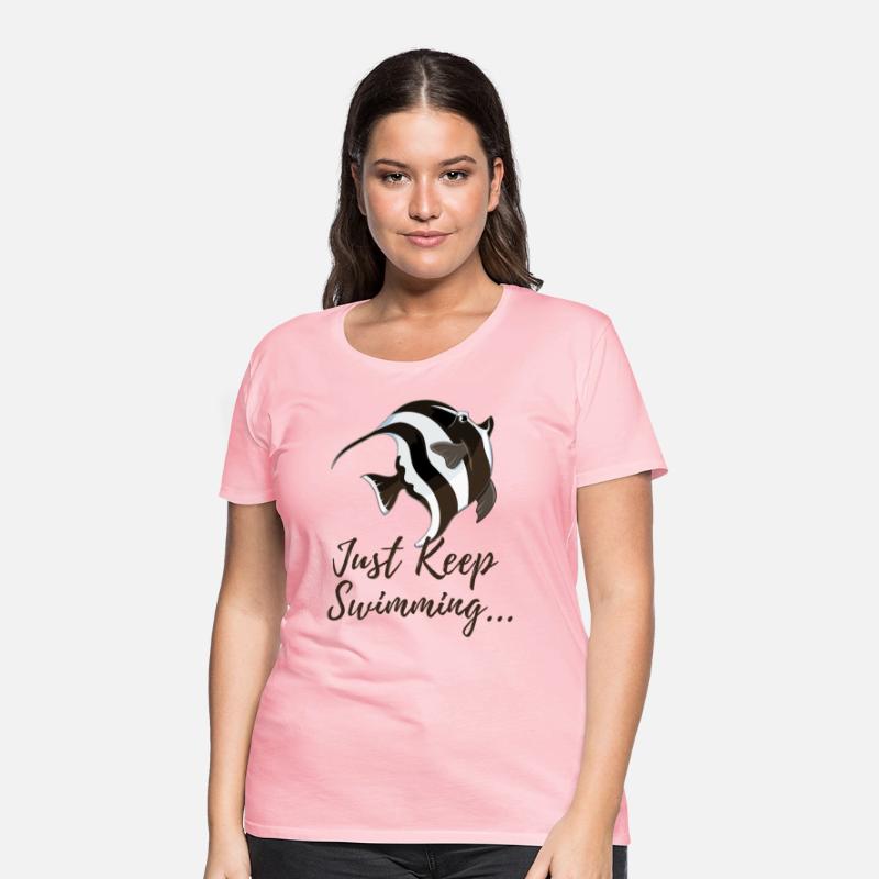 Just Keep Swimming Motivational T-shirt
