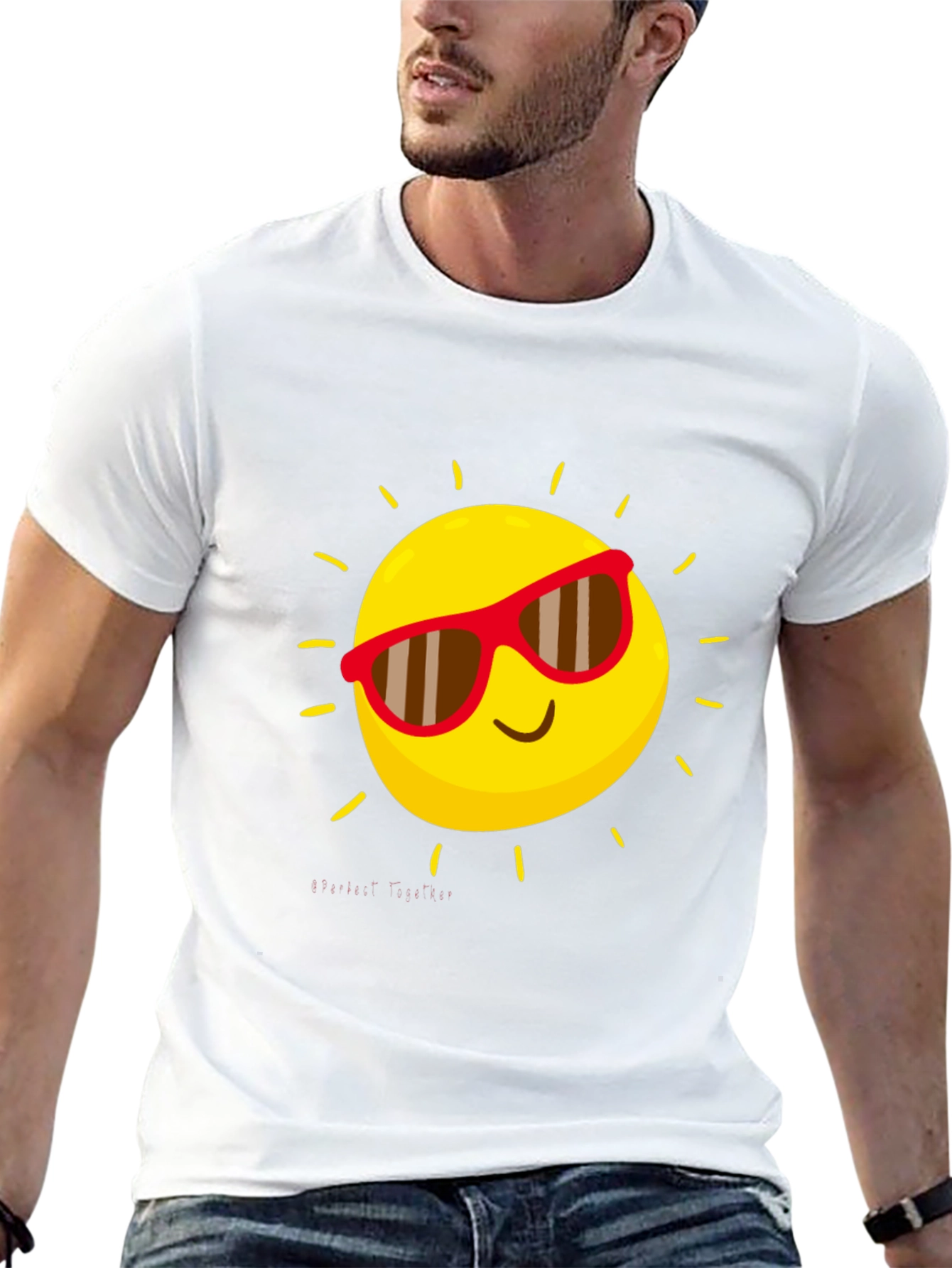Cool Sun Graphic Tee - Black