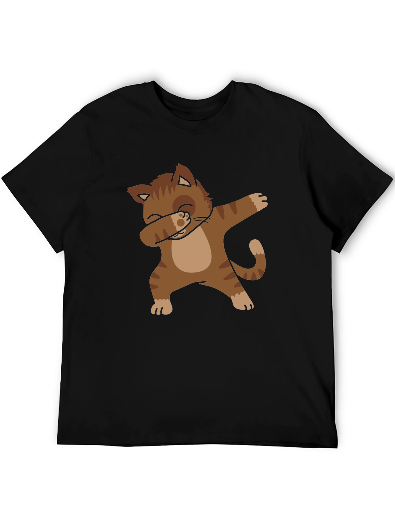 Dabbing Cat Graphic Tee - Trendy Style!
