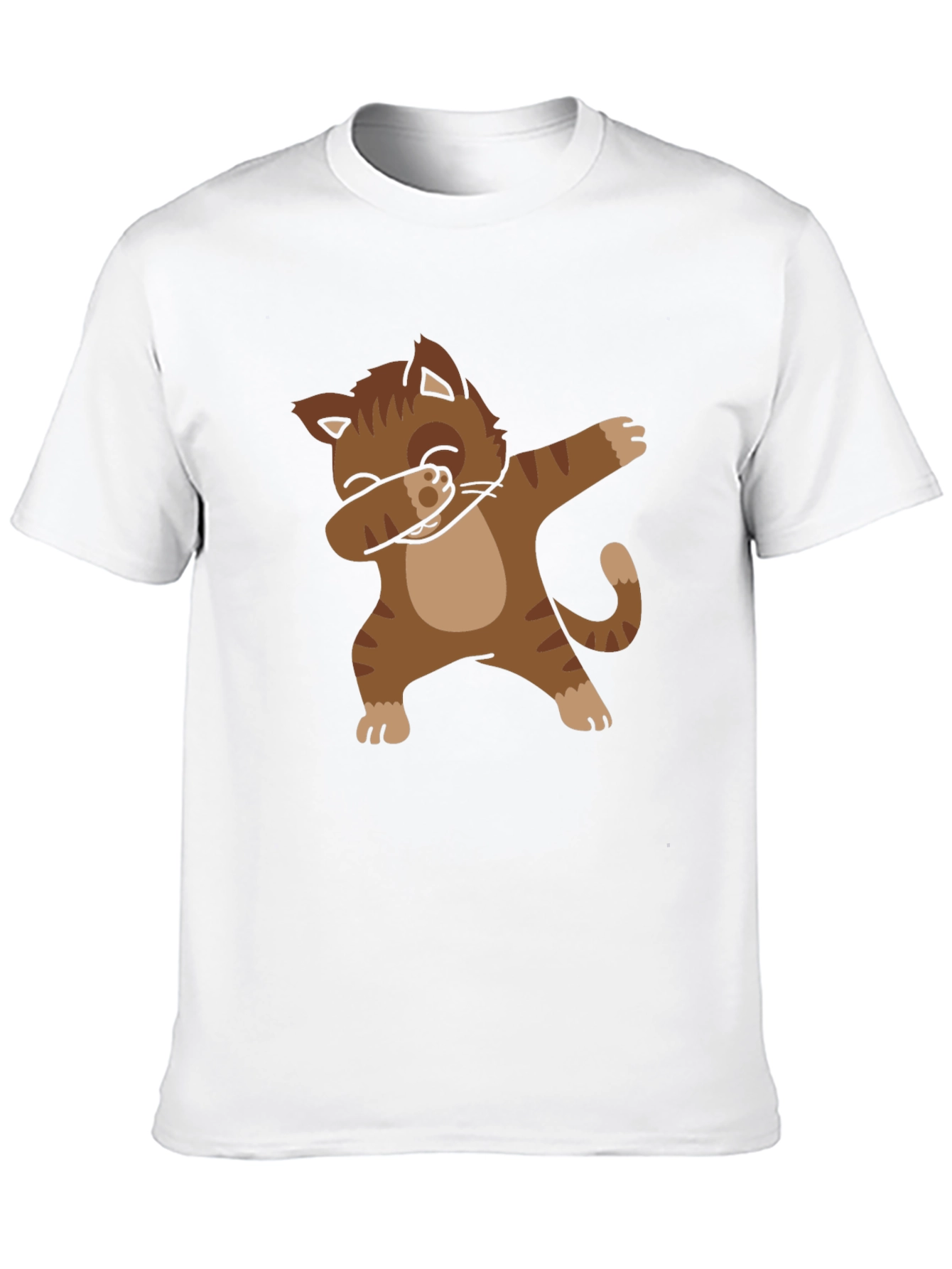 Dabbing Cat Graphic Tee - Trendy Style!