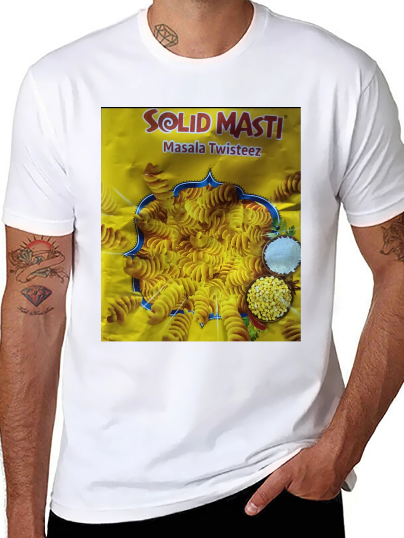 Solid Masti Masala Twisteez T-Shirt