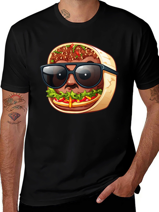 Cool Burrito Man T-Shirt - Fun Graphic Tee