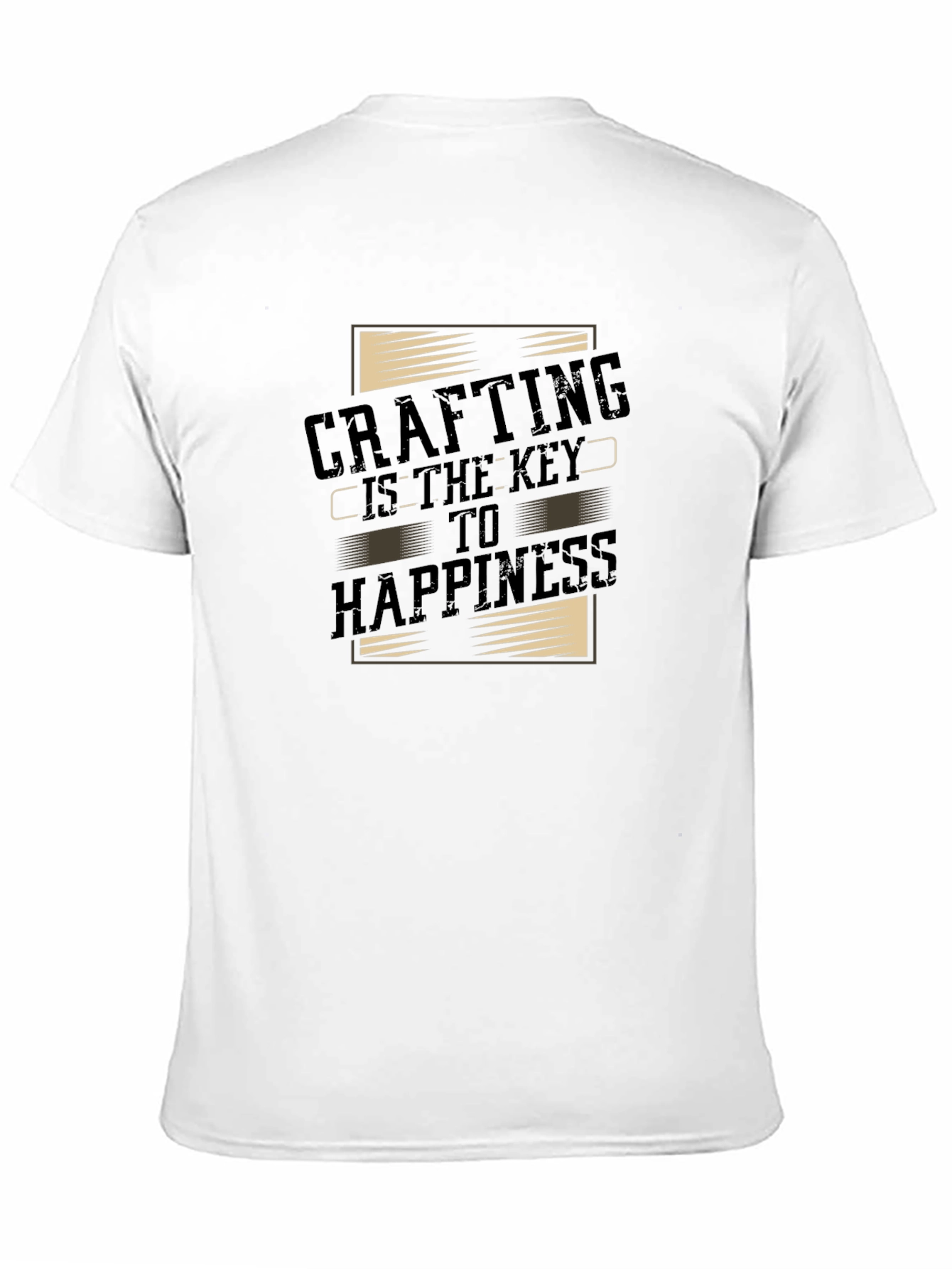 Crafting is the Key to Happiness Black T-Shirt