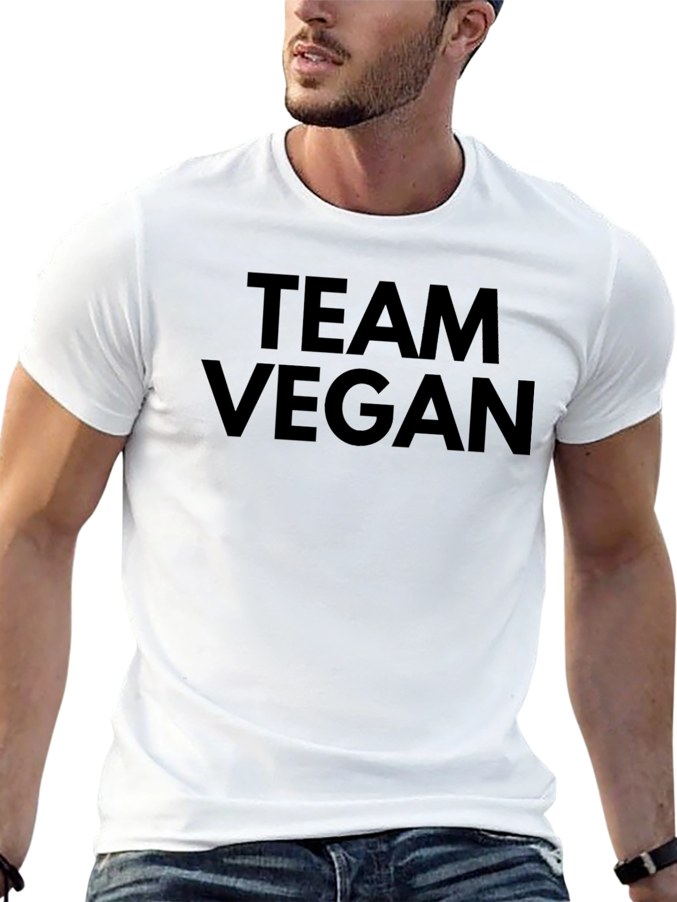 Team Vegan Graphic Tee - Black