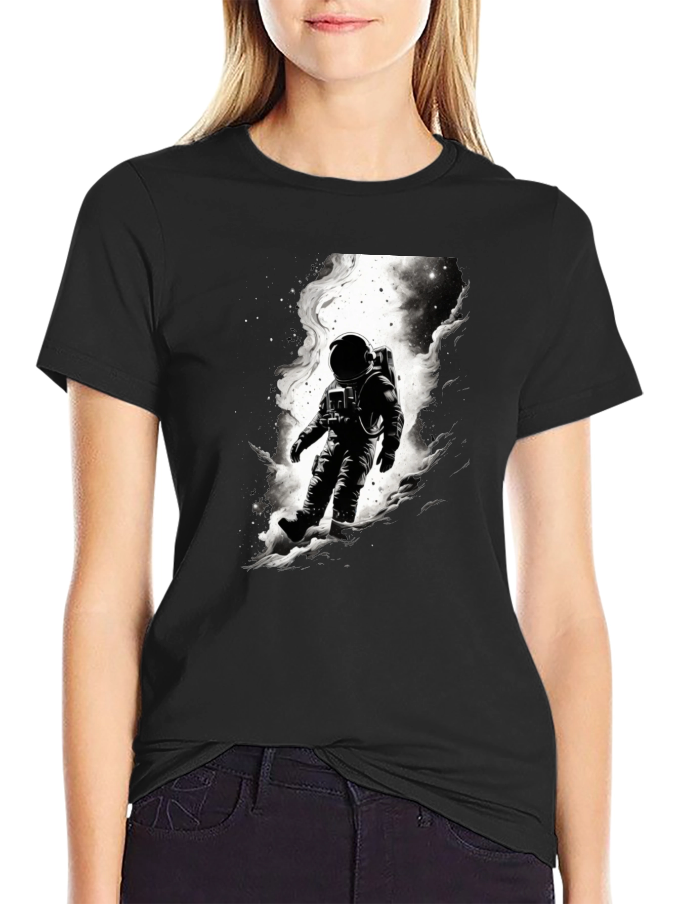 Astronaut in Space Graphic T-Shirt