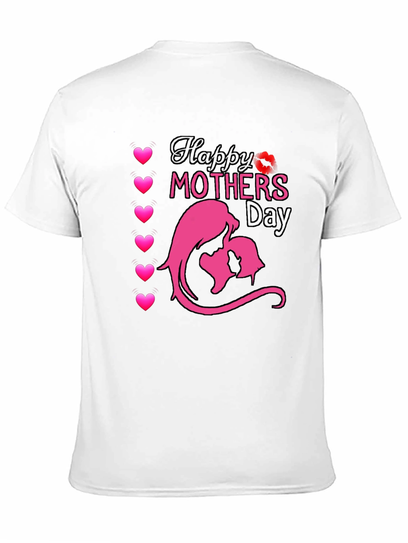 Happy Mothers Day Graphic T-Shirt - Black