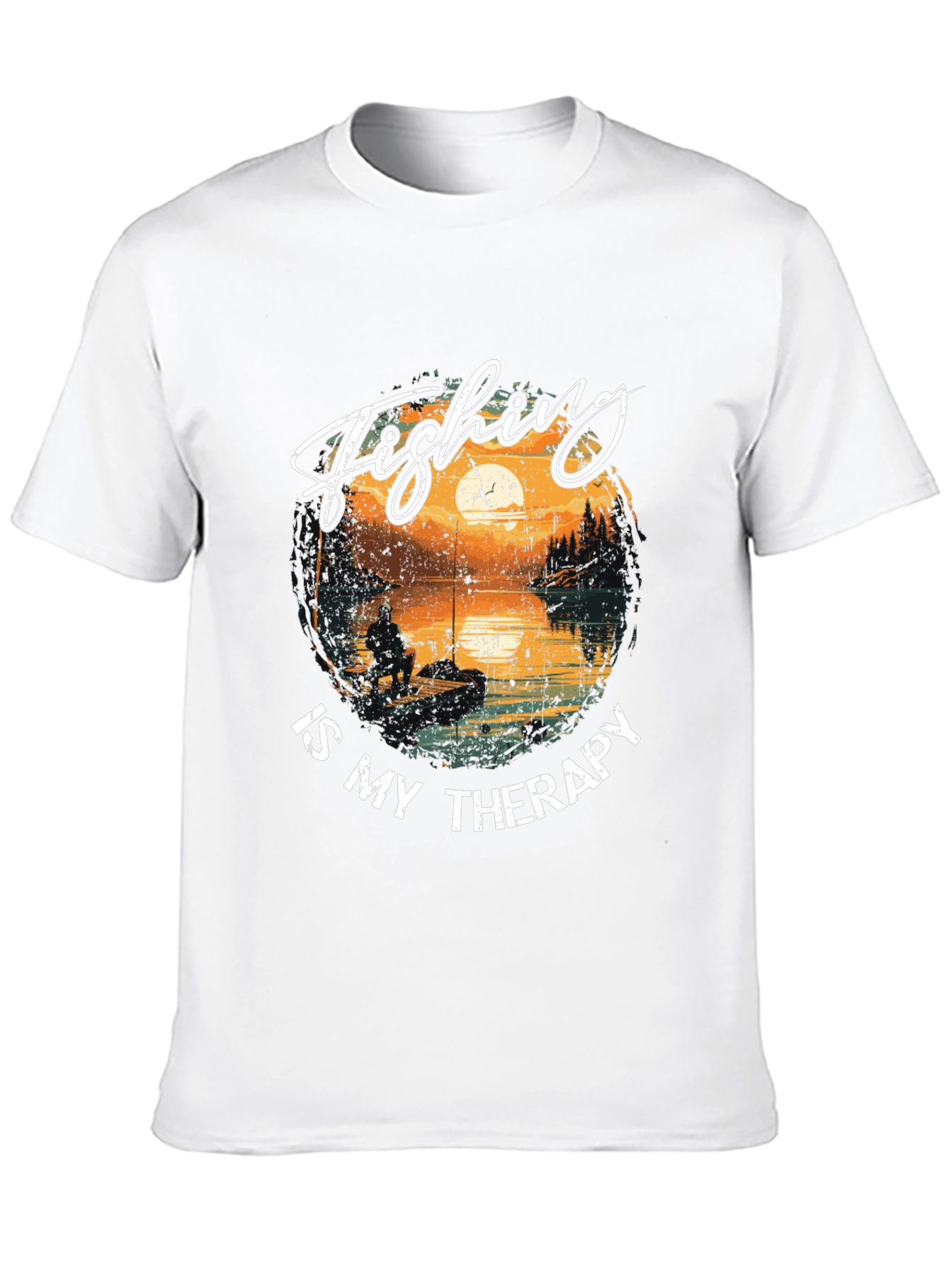 Fishing is My Therapy Graphic T-Shirt