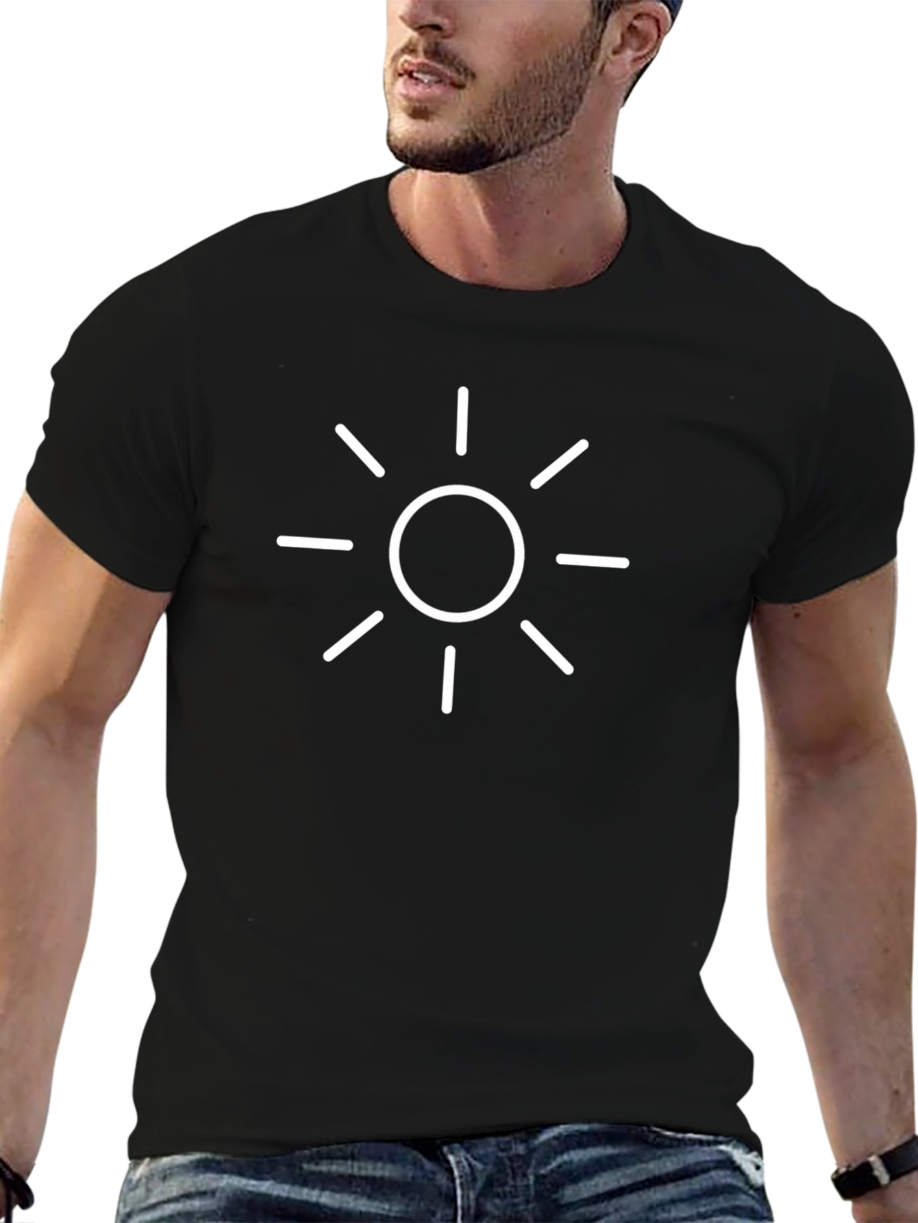 Radiant Sun Graphic Tee - Black