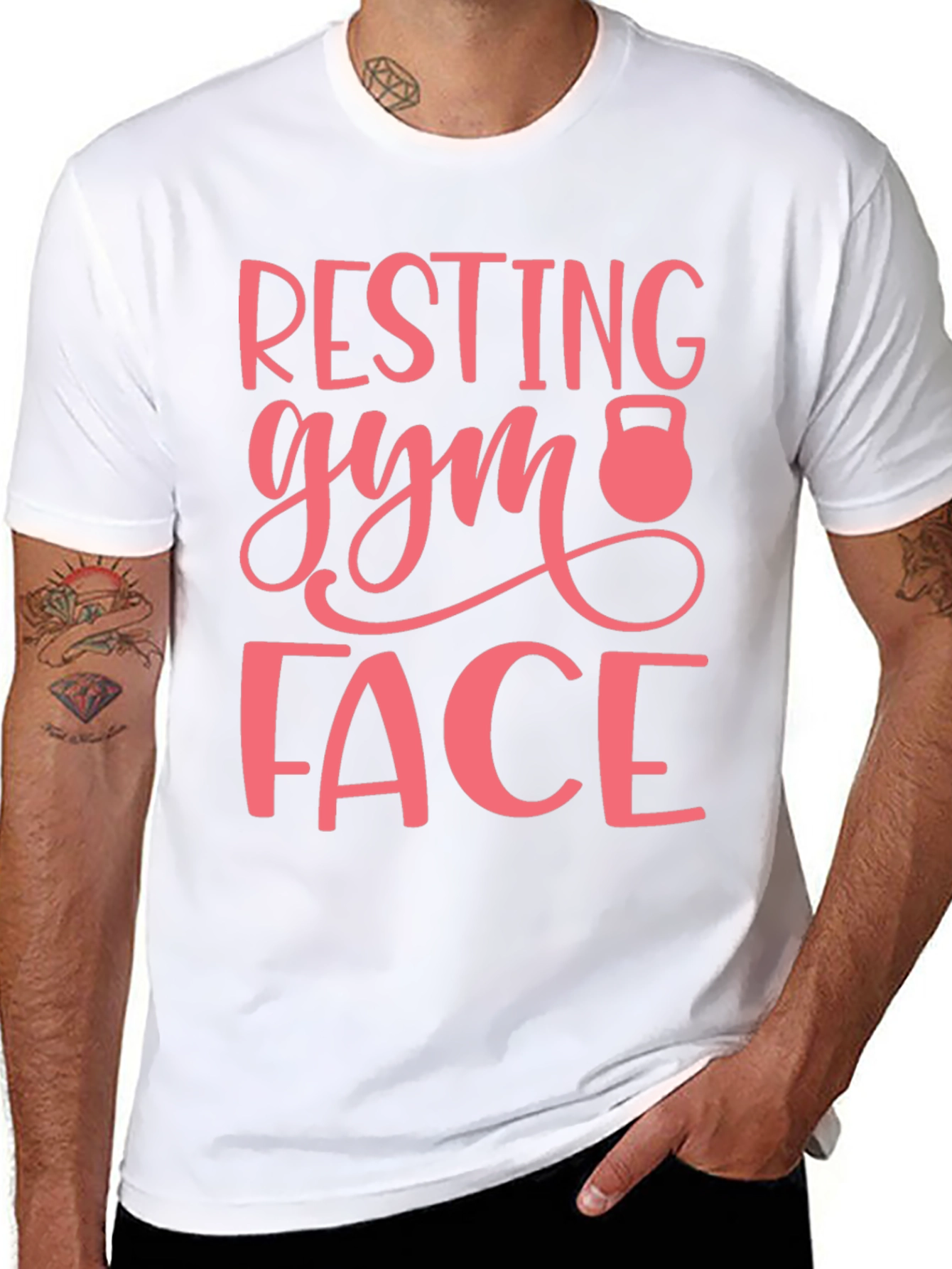 Resting Gym Face Graphic T-Shirt