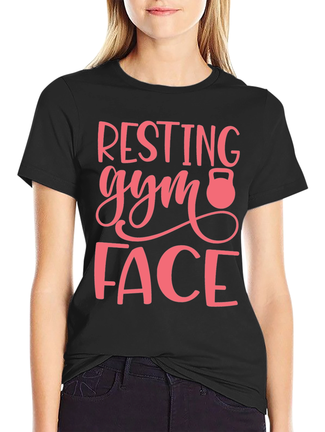 Resting Gym Face Graphic T-Shirt