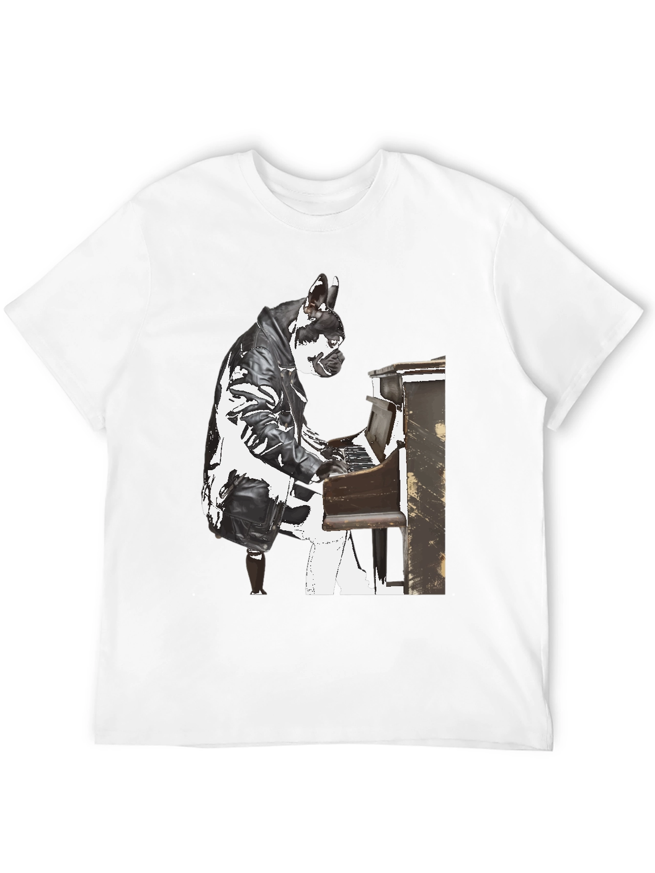Piano Dog T-Shirt - Quirky Style