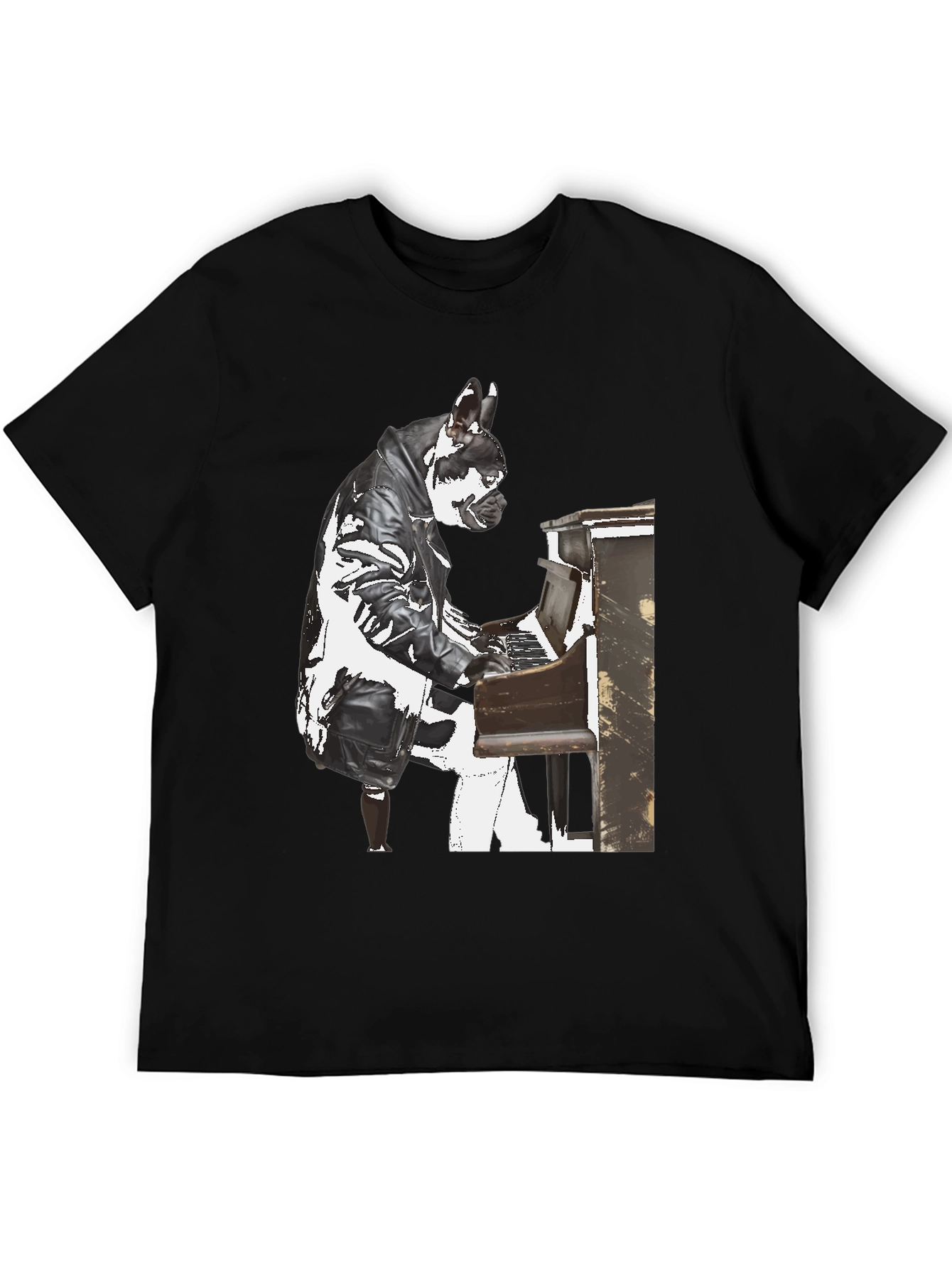 Piano Dog T-Shirt - Quirky Style