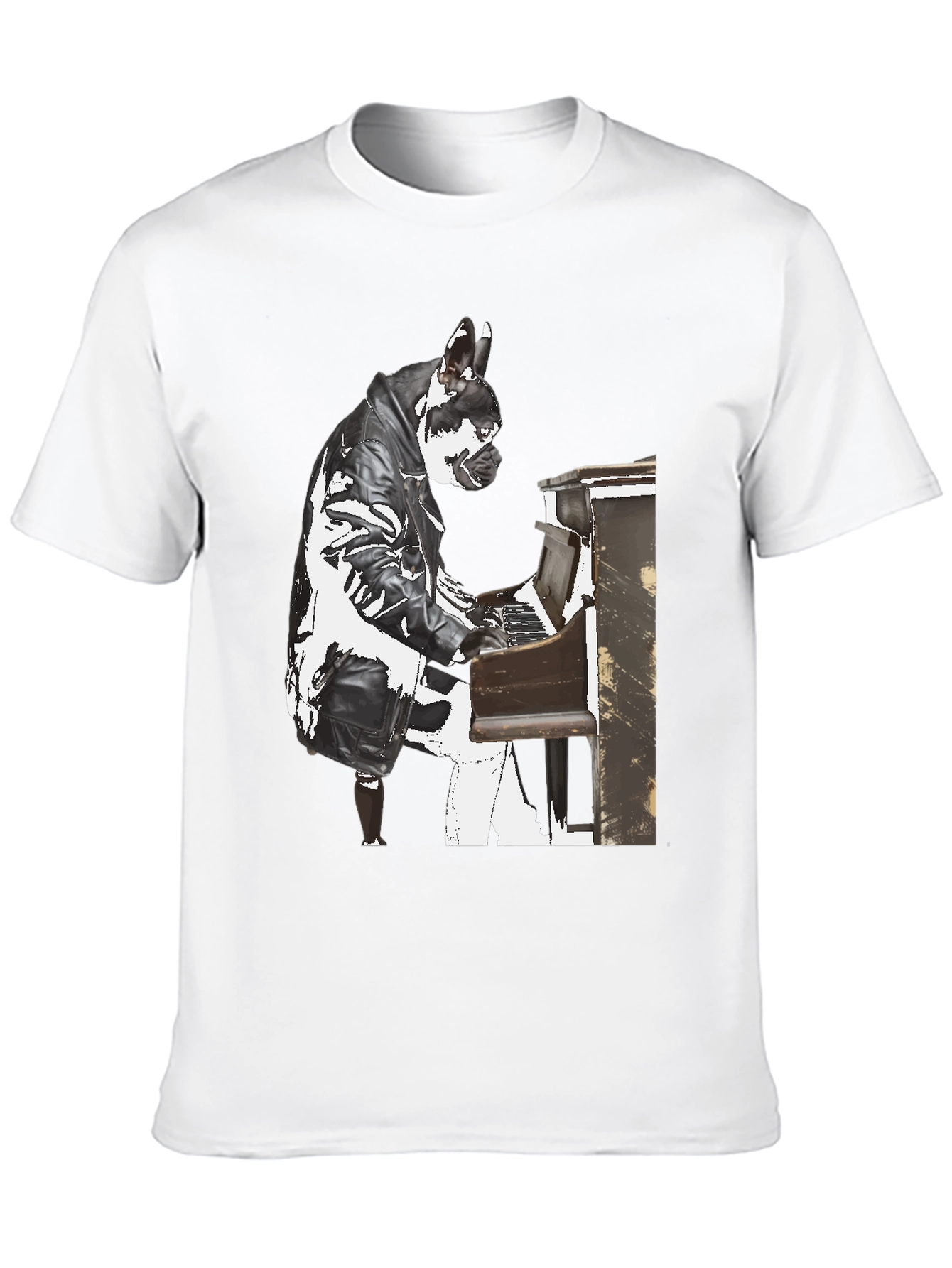 Piano Dog T-Shirt - Quirky Style