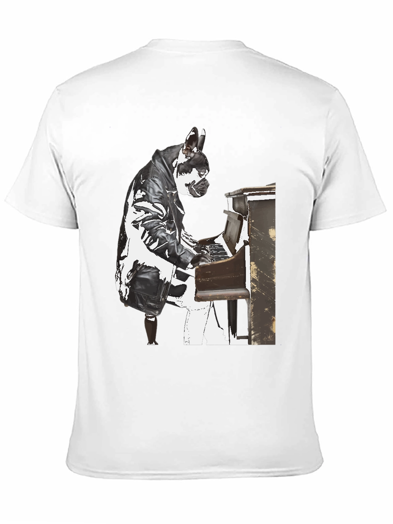 Piano Dog T-Shirt - Quirky Style