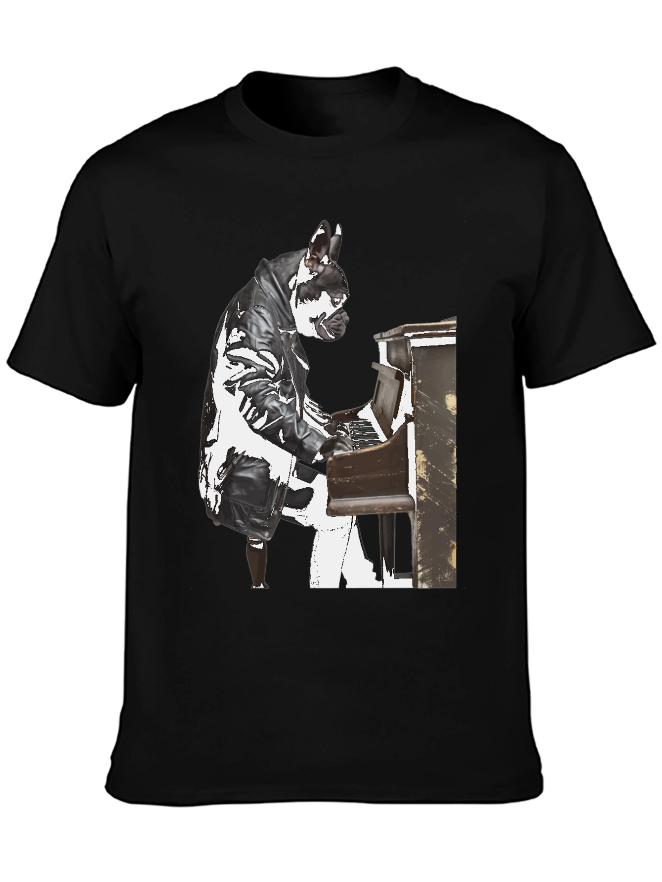 Piano Dog T-Shirt - Quirky Style