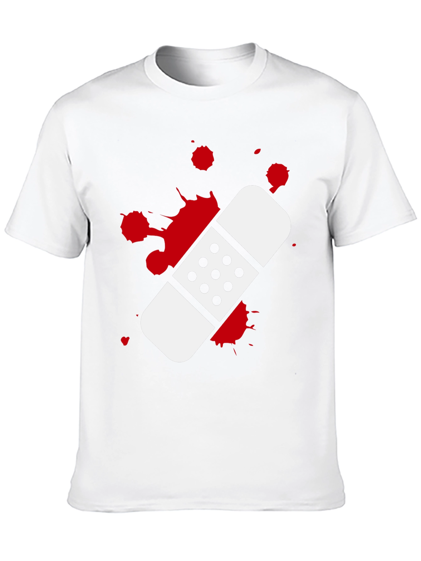 Bandage Graphic T-Shirt - Black Cotton Tee