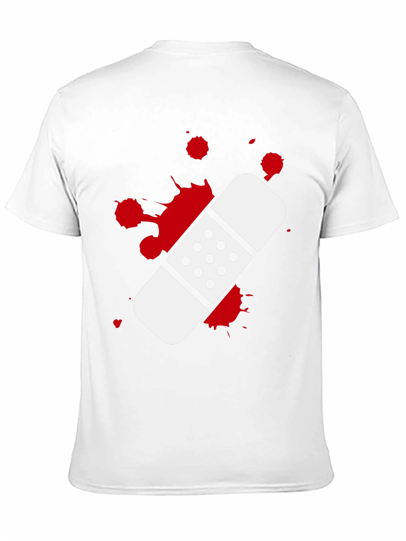 Bandage Graphic T-Shirt - Black Cotton Tee