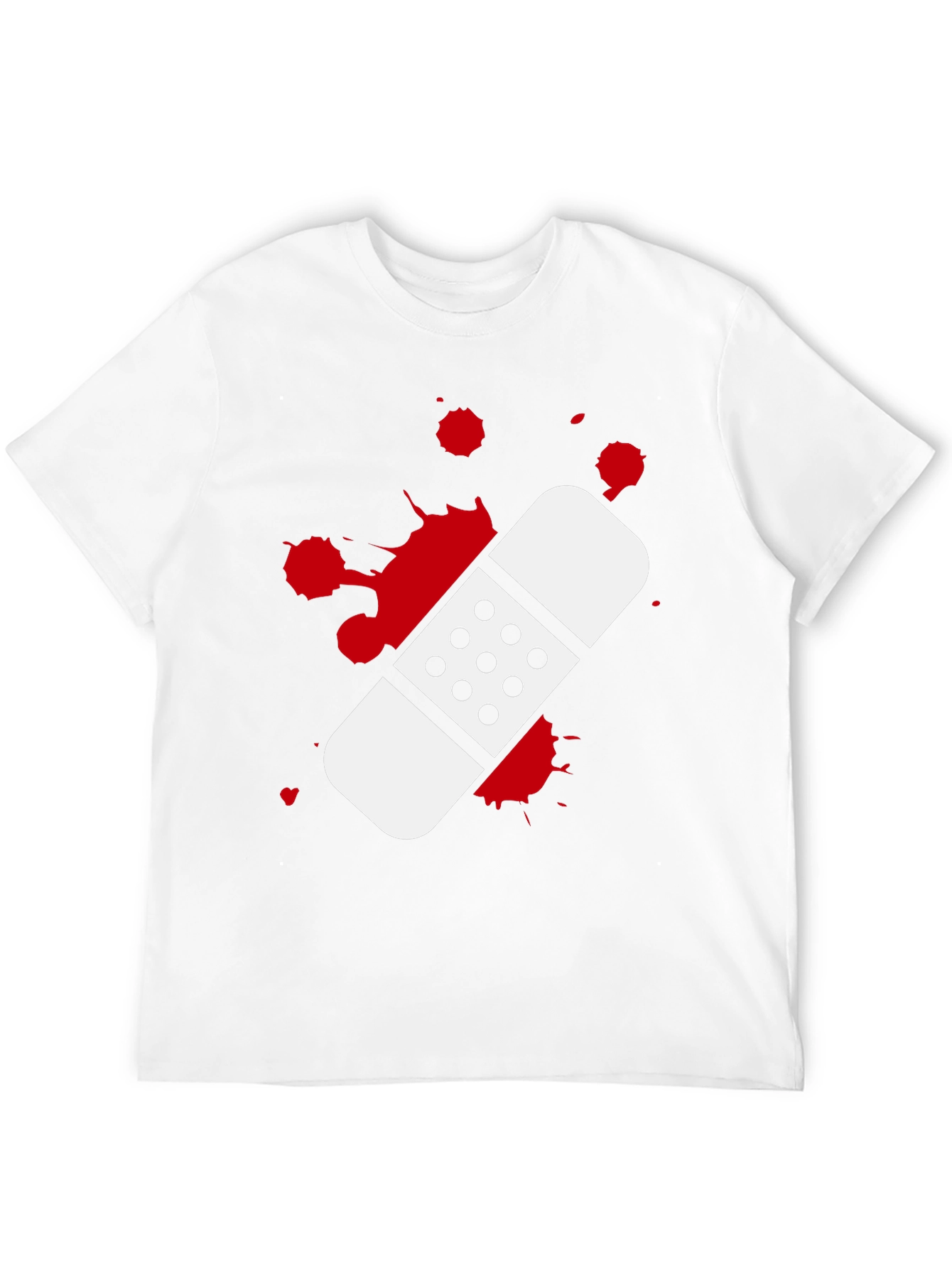 Bandage Graphic T-Shirt - Black Cotton Tee