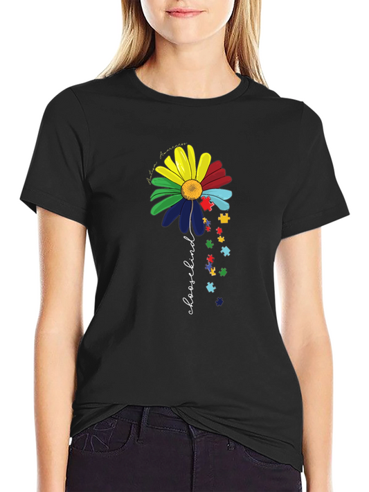 Choose Kind Autism Awareness Daisy T-Shirt