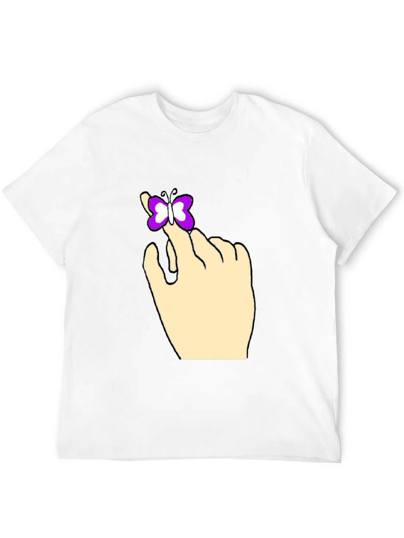 Butterfly on Hand Graphic Tee