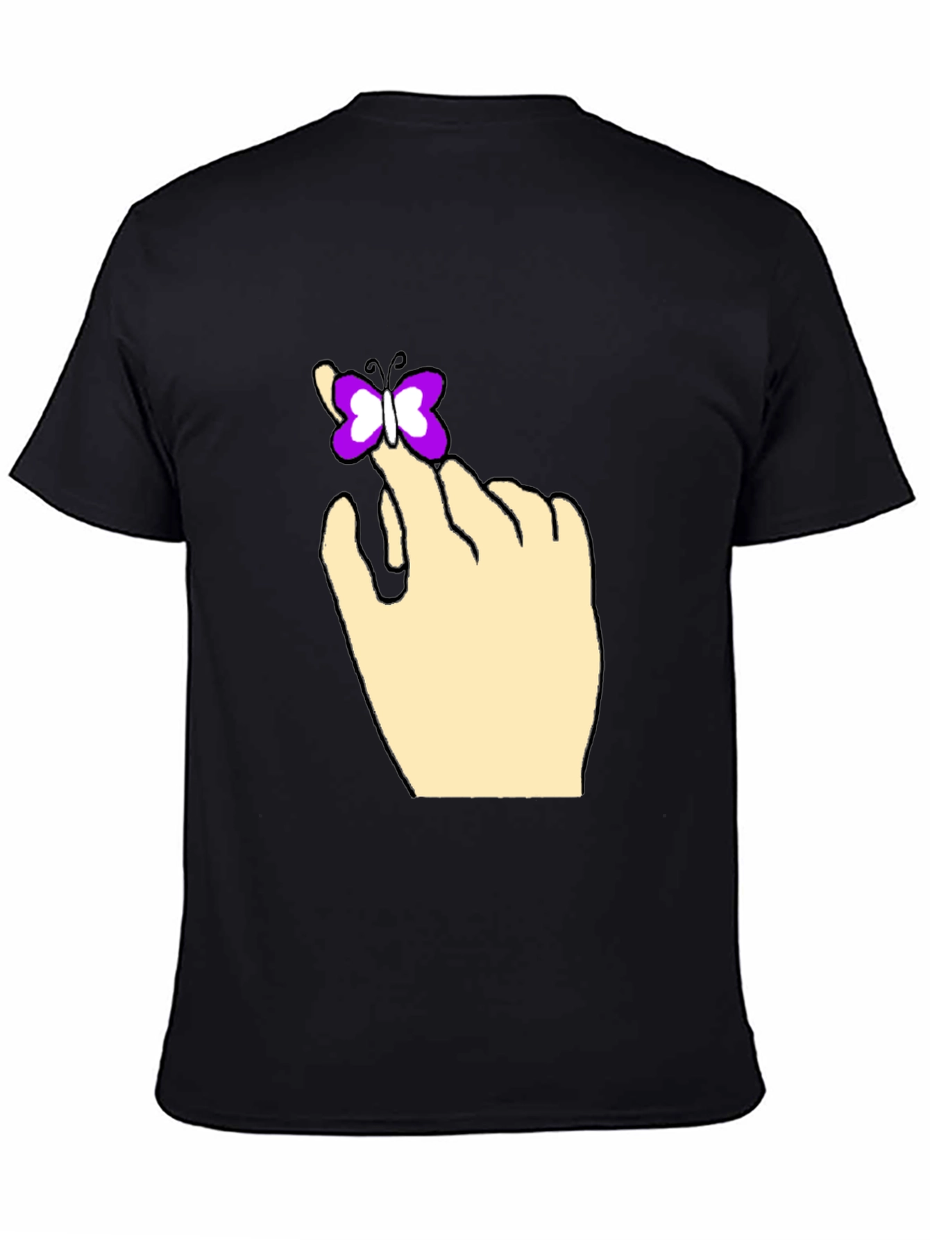 Butterfly on Hand Graphic Tee