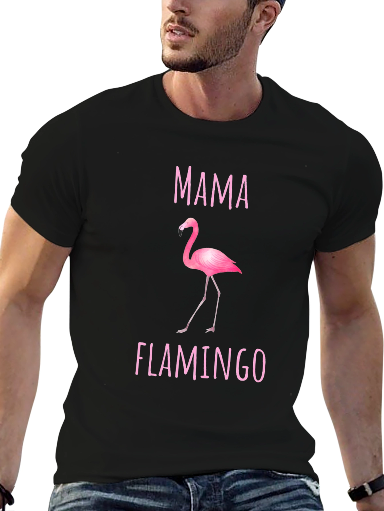 Mama Flamingo Graphic T-Shirt