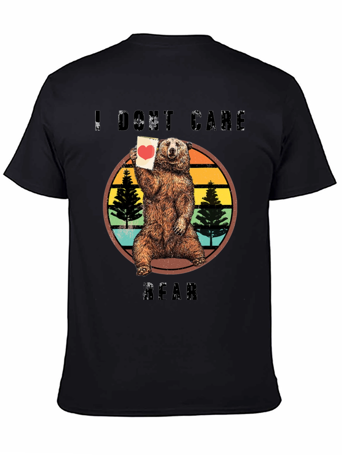 I Dont Care Bear Graphic Tee - Unique Design