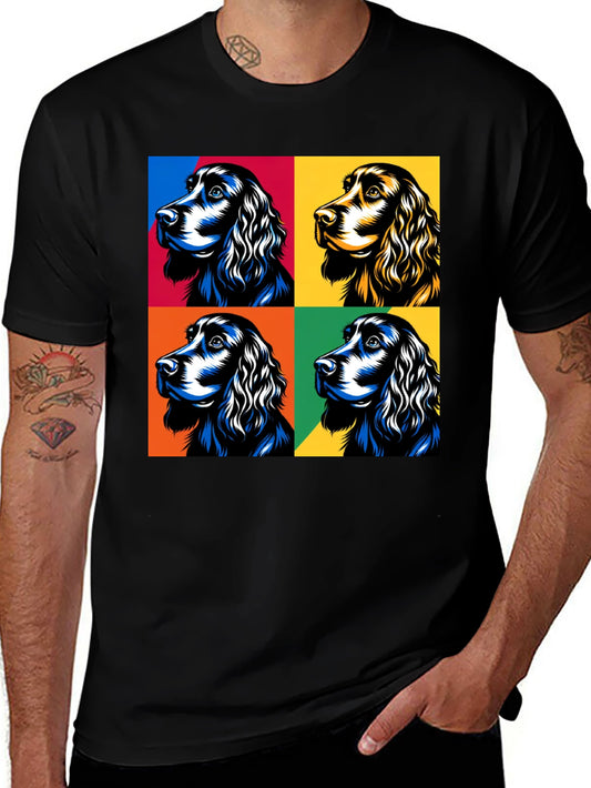 Pop Art Dog T-Shirt - Unique Colorful Design