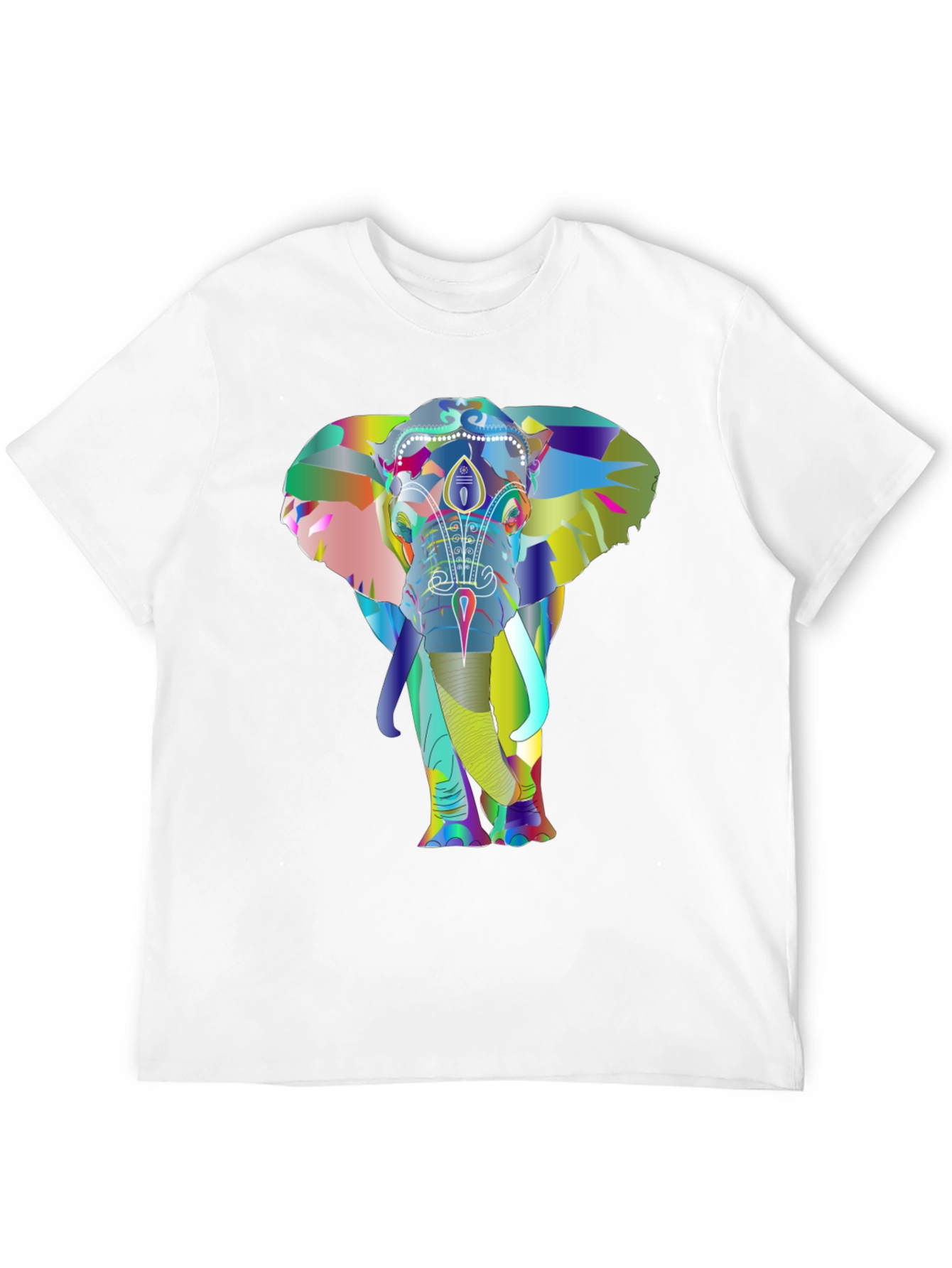 Elephant Graphic Print Tee - Unique Design