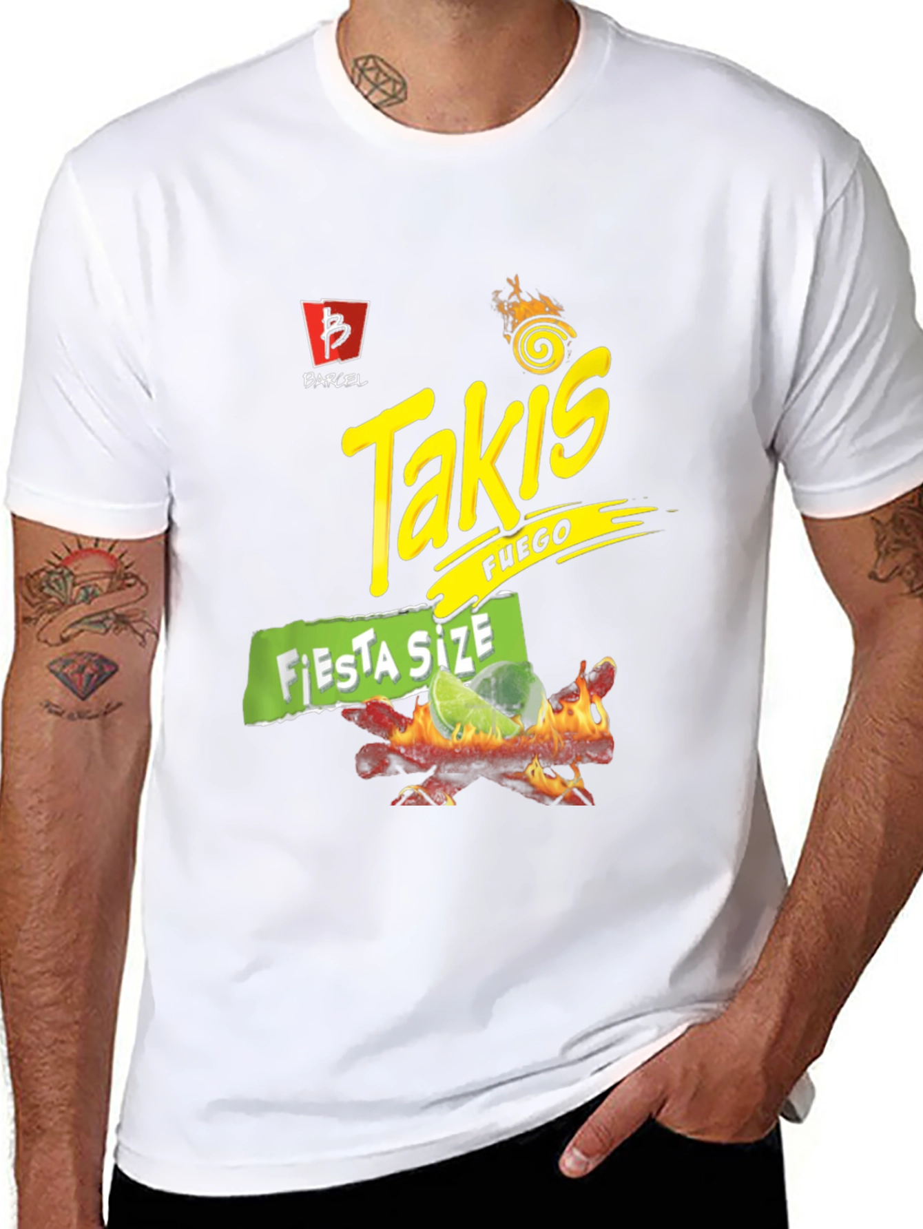 Takis Fuego Fiesta Size Graphic T-Shirt