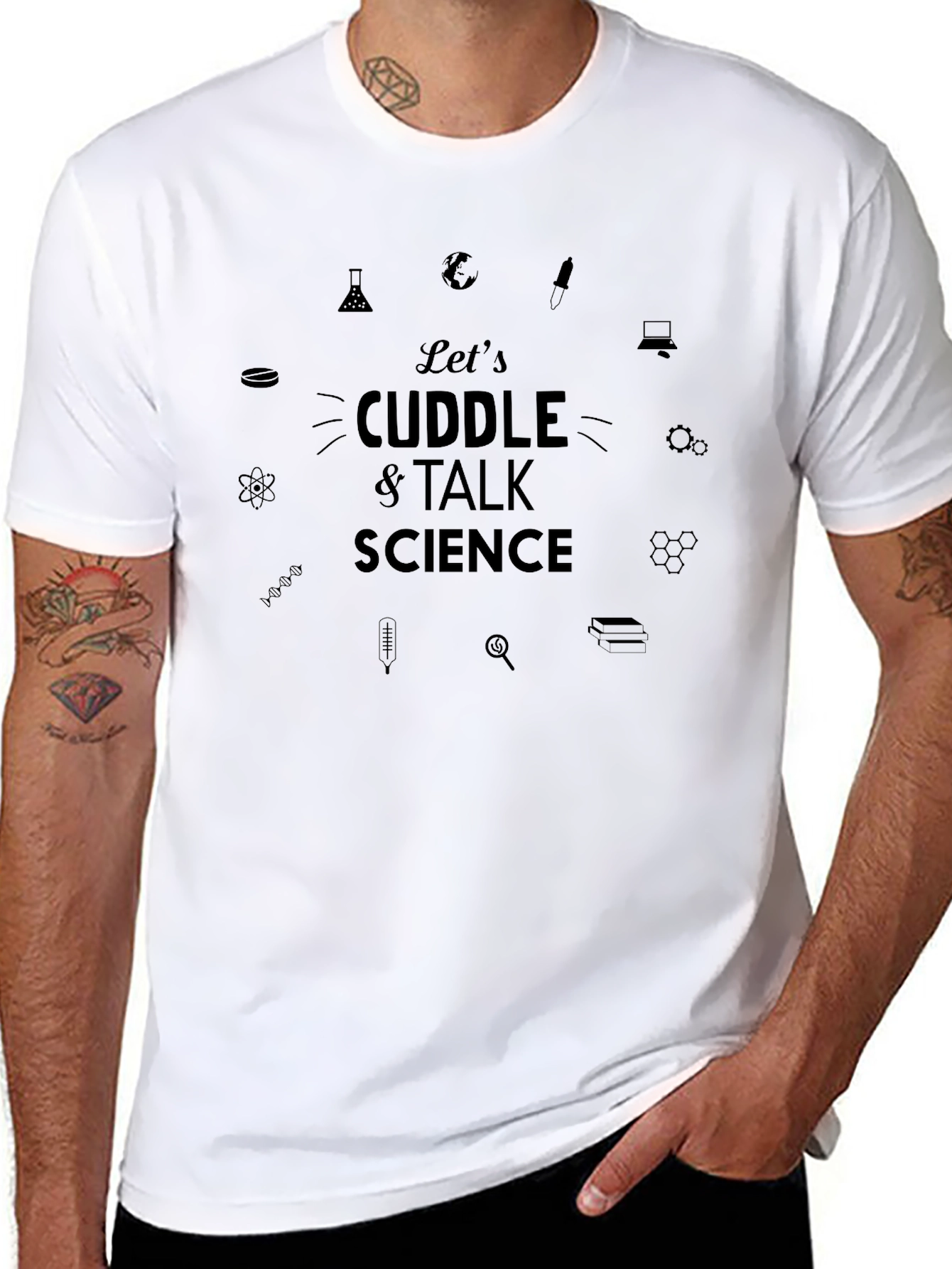 Science Cuddle T-Shirt - Talk Science