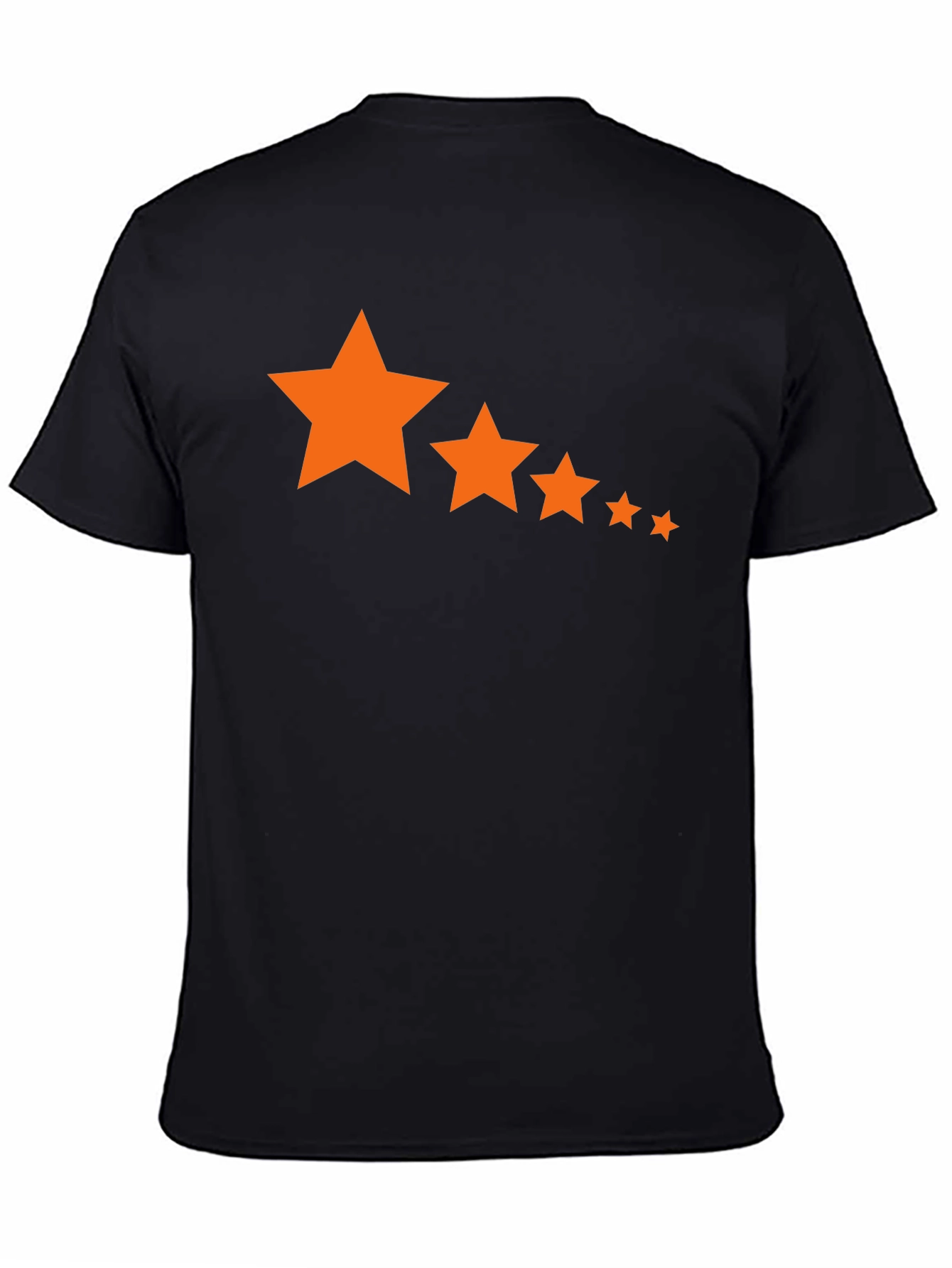 Modern Star Graphic T-Shirt - Stylish Black Tee