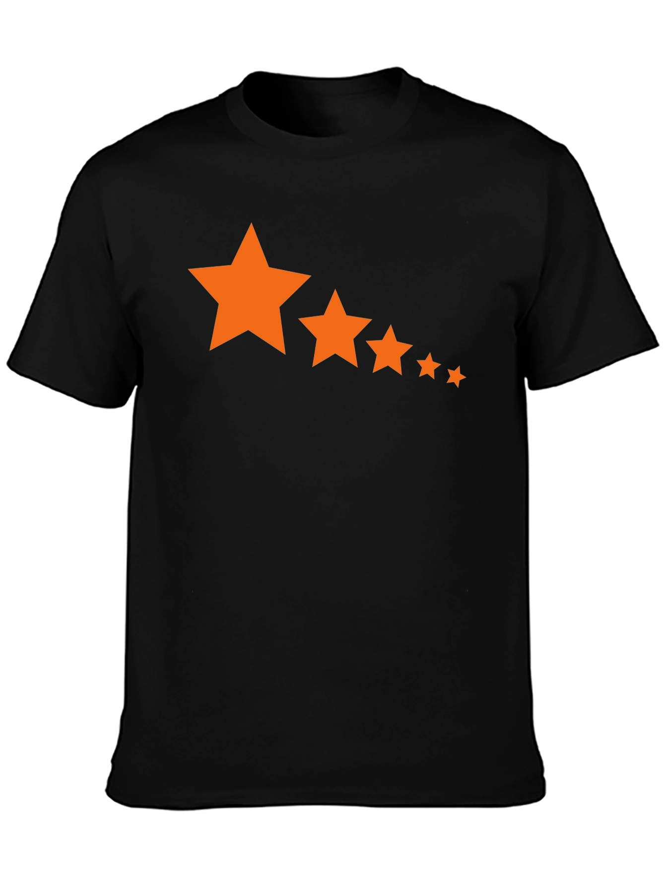Modern Star Graphic T-Shirt - Stylish Black Tee