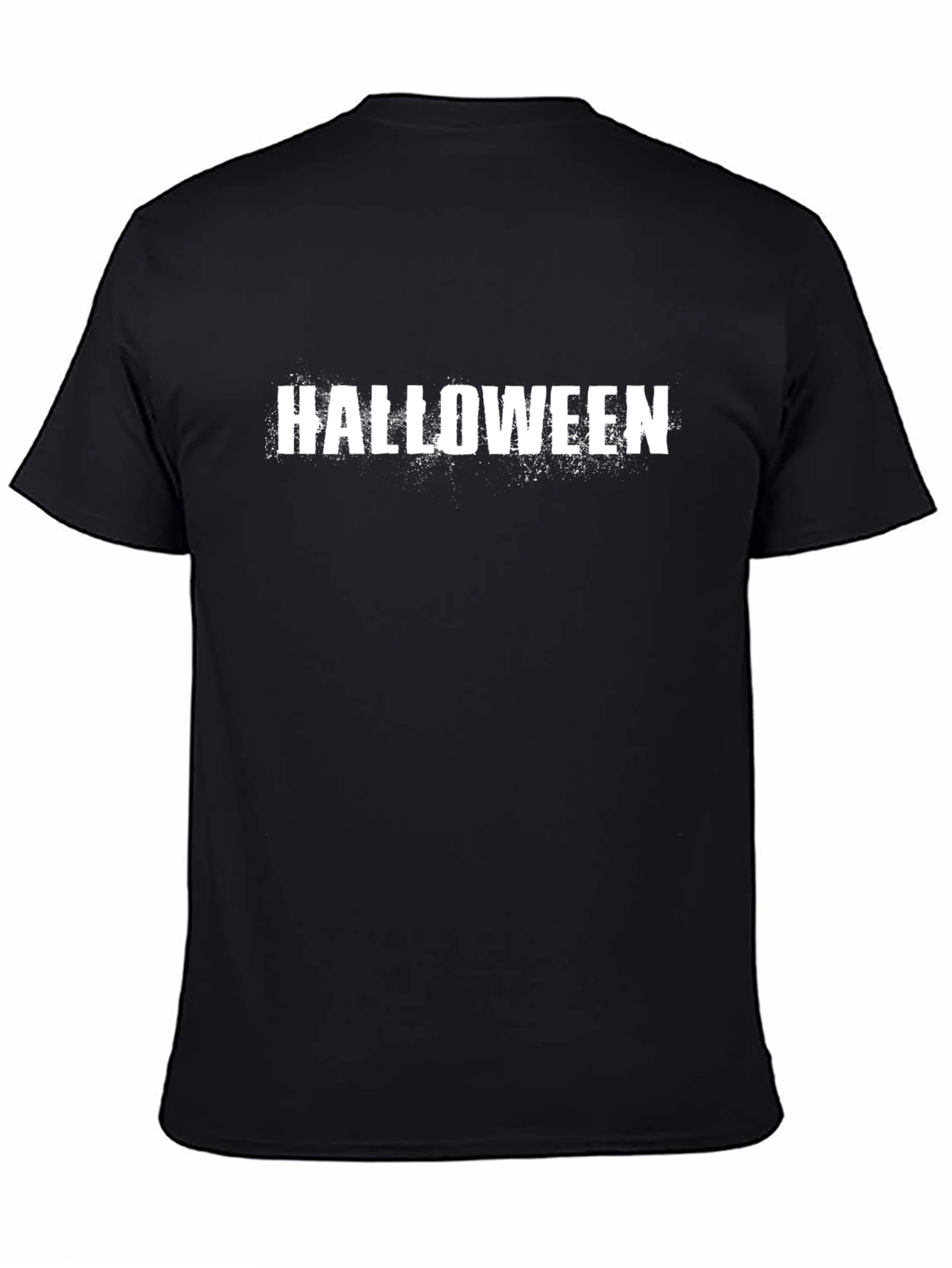 Halloween Grunge Graphic Black T-Shirt