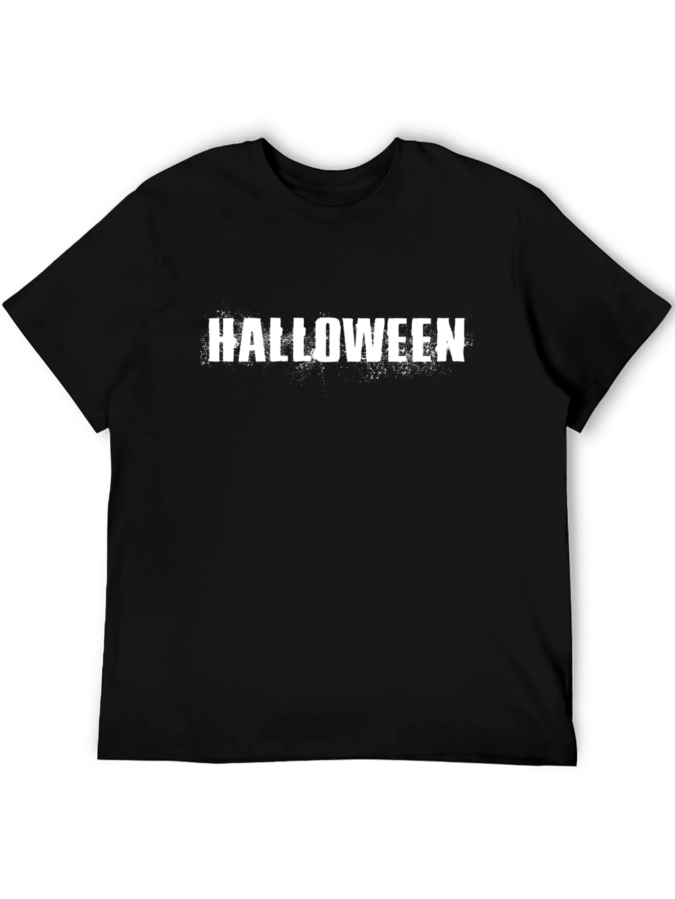 Halloween Grunge Graphic Black T-Shirt