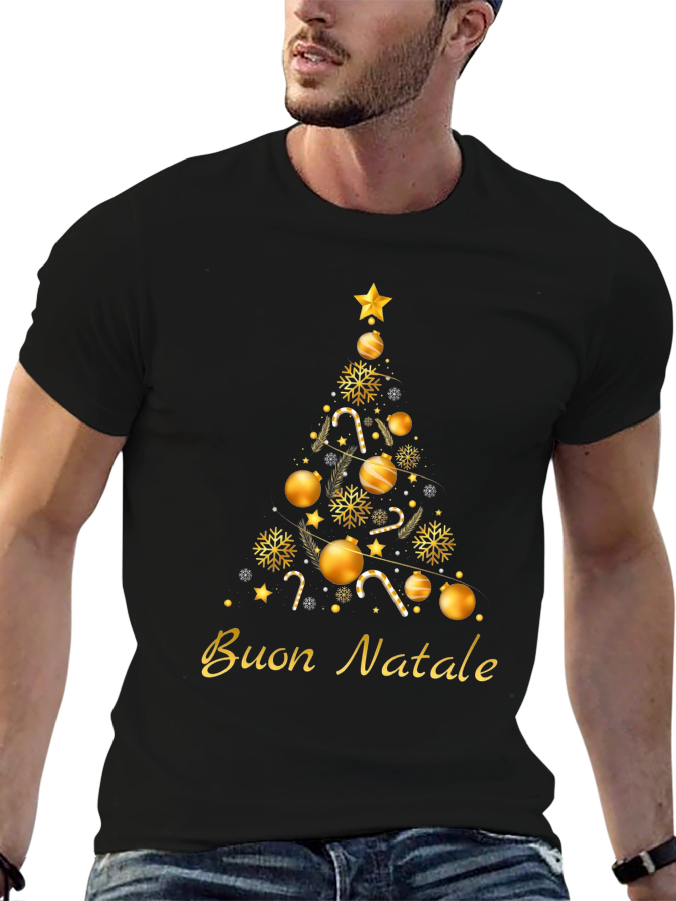 Buon Natale Christmas Tree T-Shirt