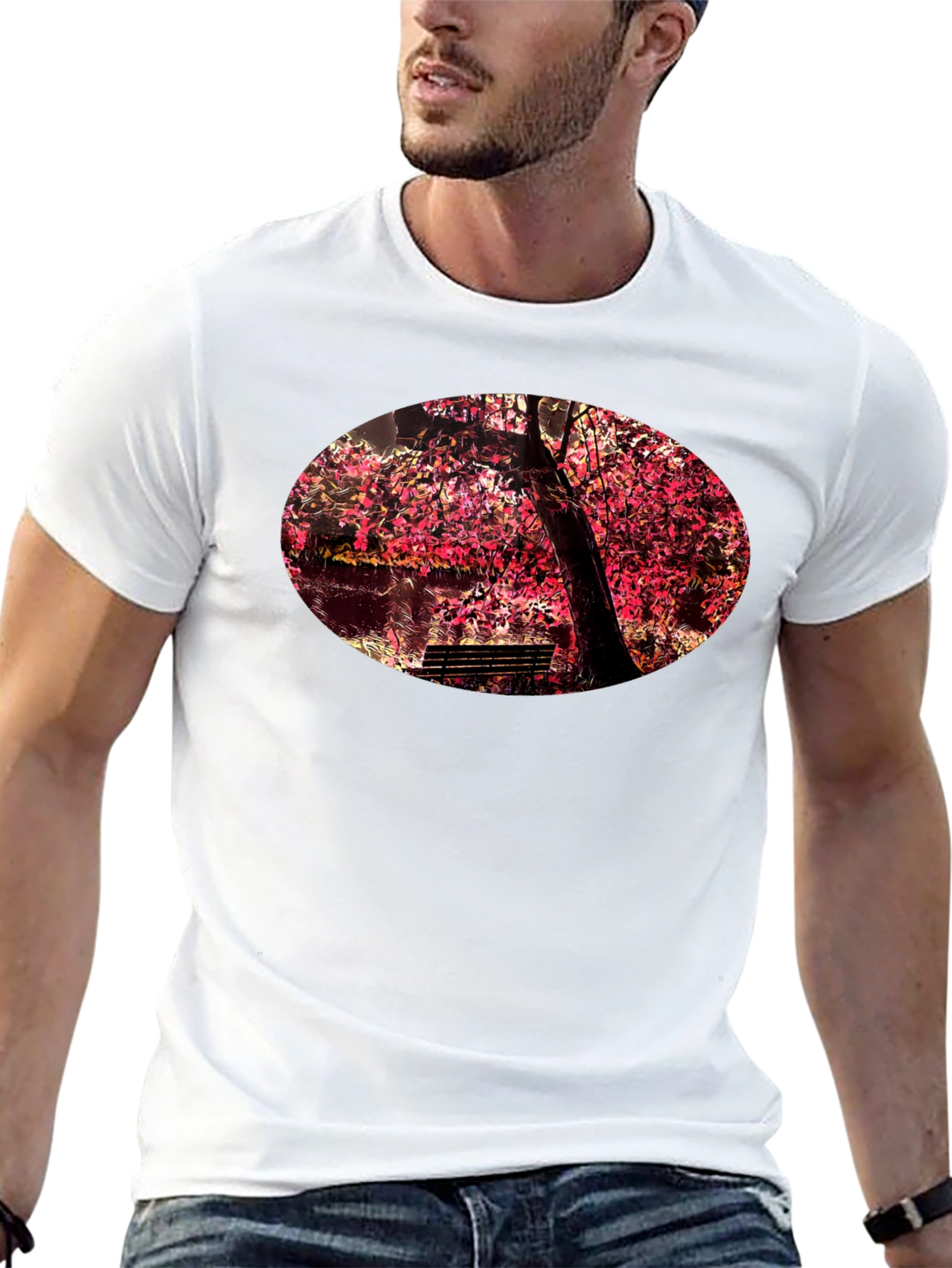 Nature Graphic Black T-Shirt