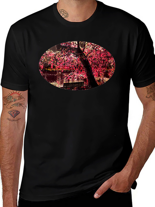 Nature Graphic Black T-Shirt