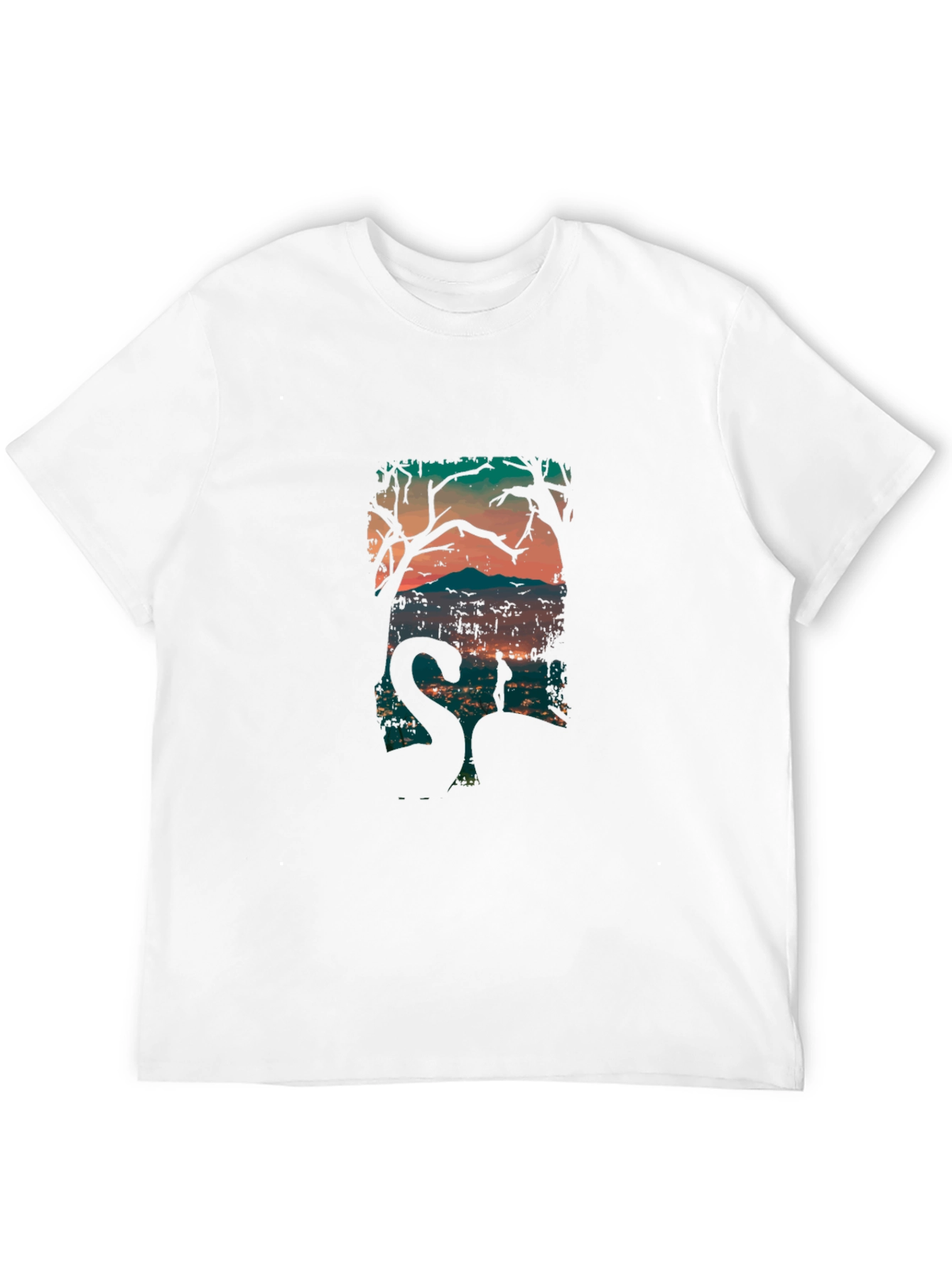 Mystic Silhouette Graphic Tee - Black