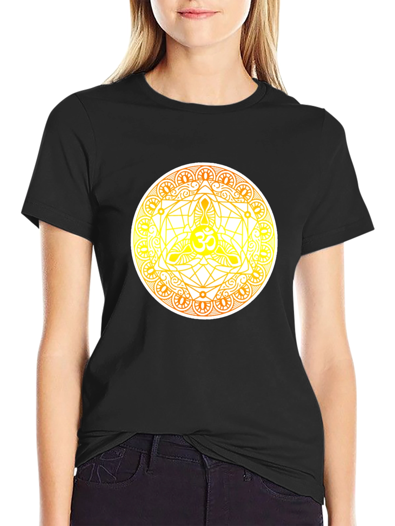 Om Mandala Graphic Tee - Spiritual Design T-Shirt
