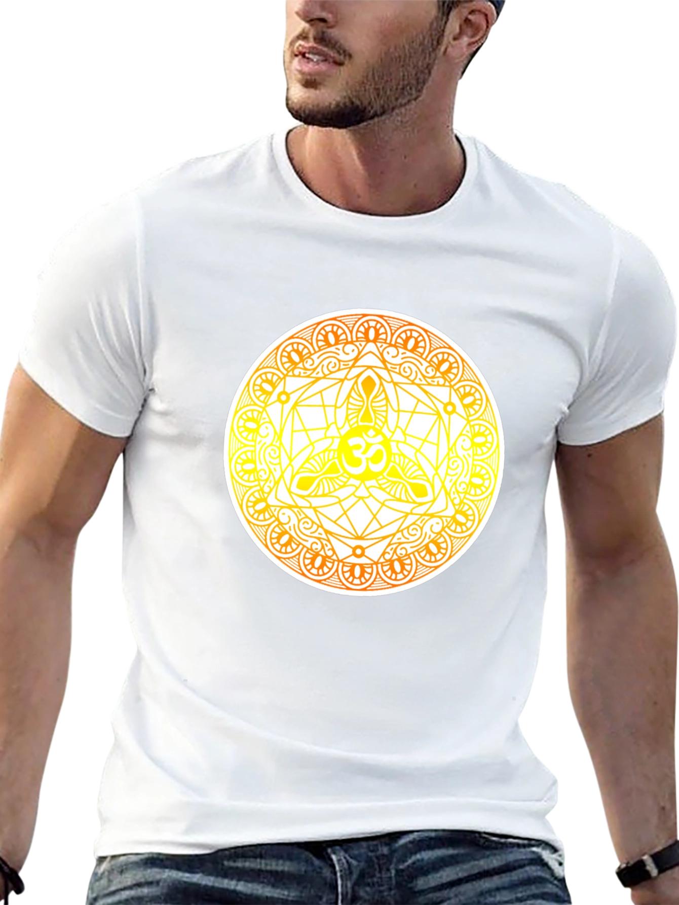 Om Mandala Graphic Tee - Spiritual Design T-Shirt