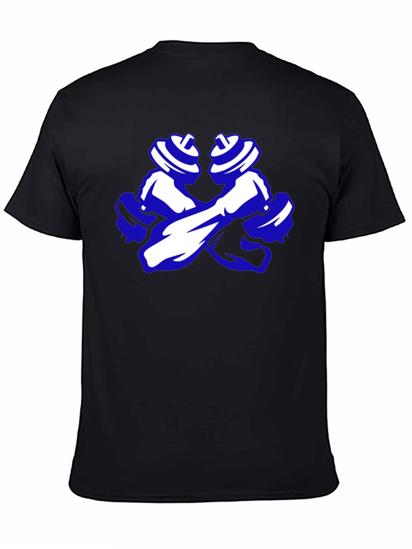 Workout Ready Tee - Crossed Dumbbell Design