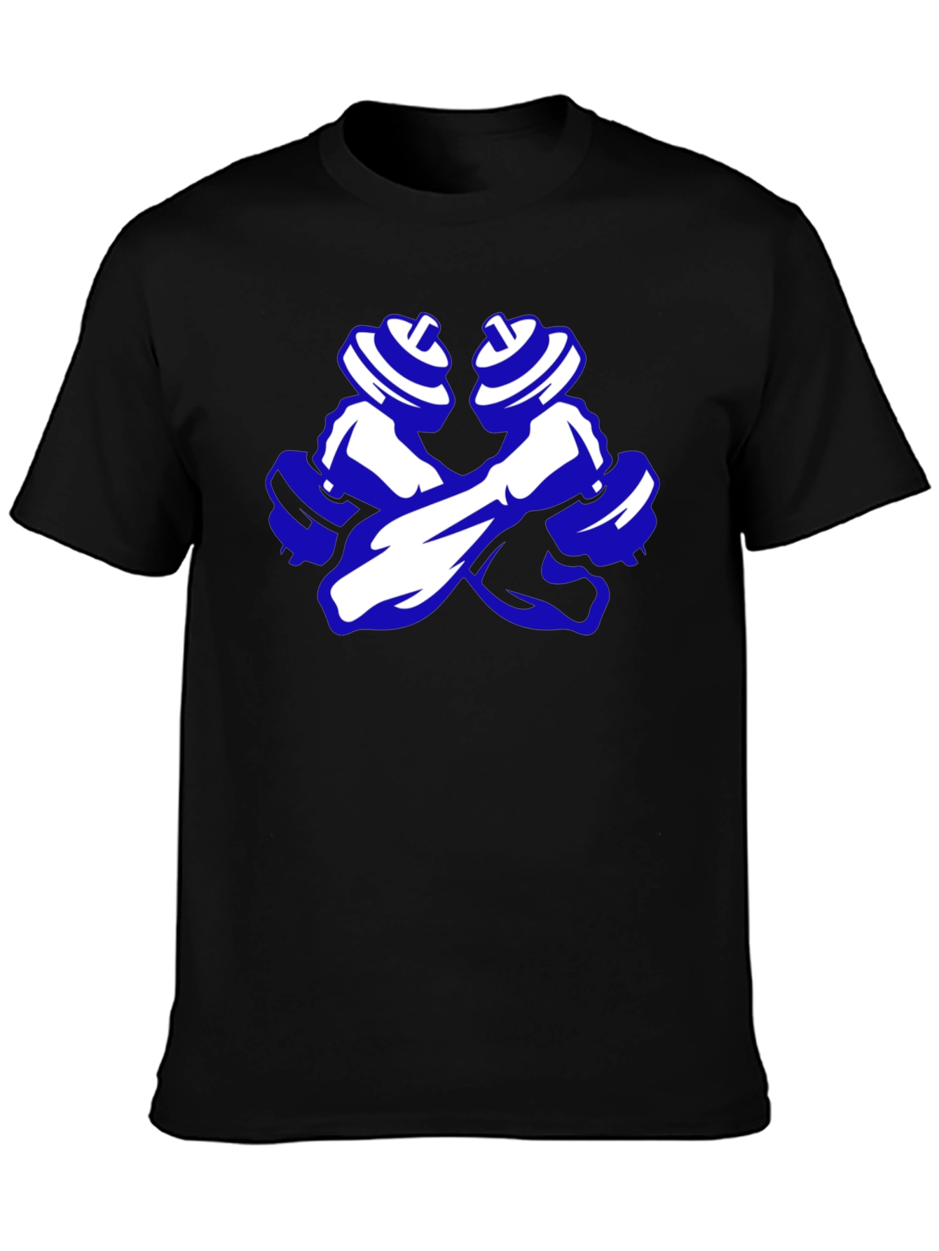 Workout Ready Tee - Crossed Dumbbell Design