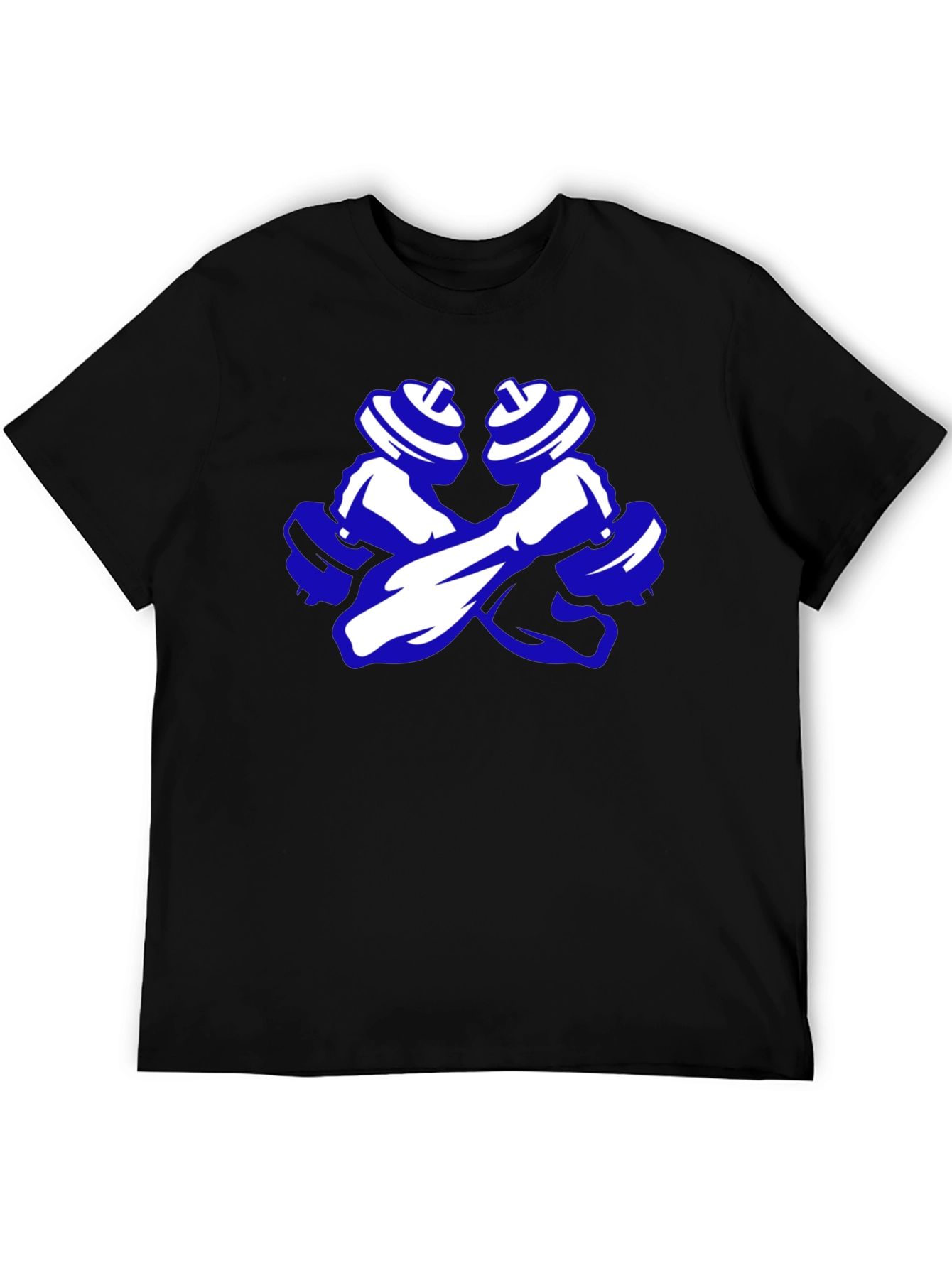 Workout Ready Tee - Crossed Dumbbell Design